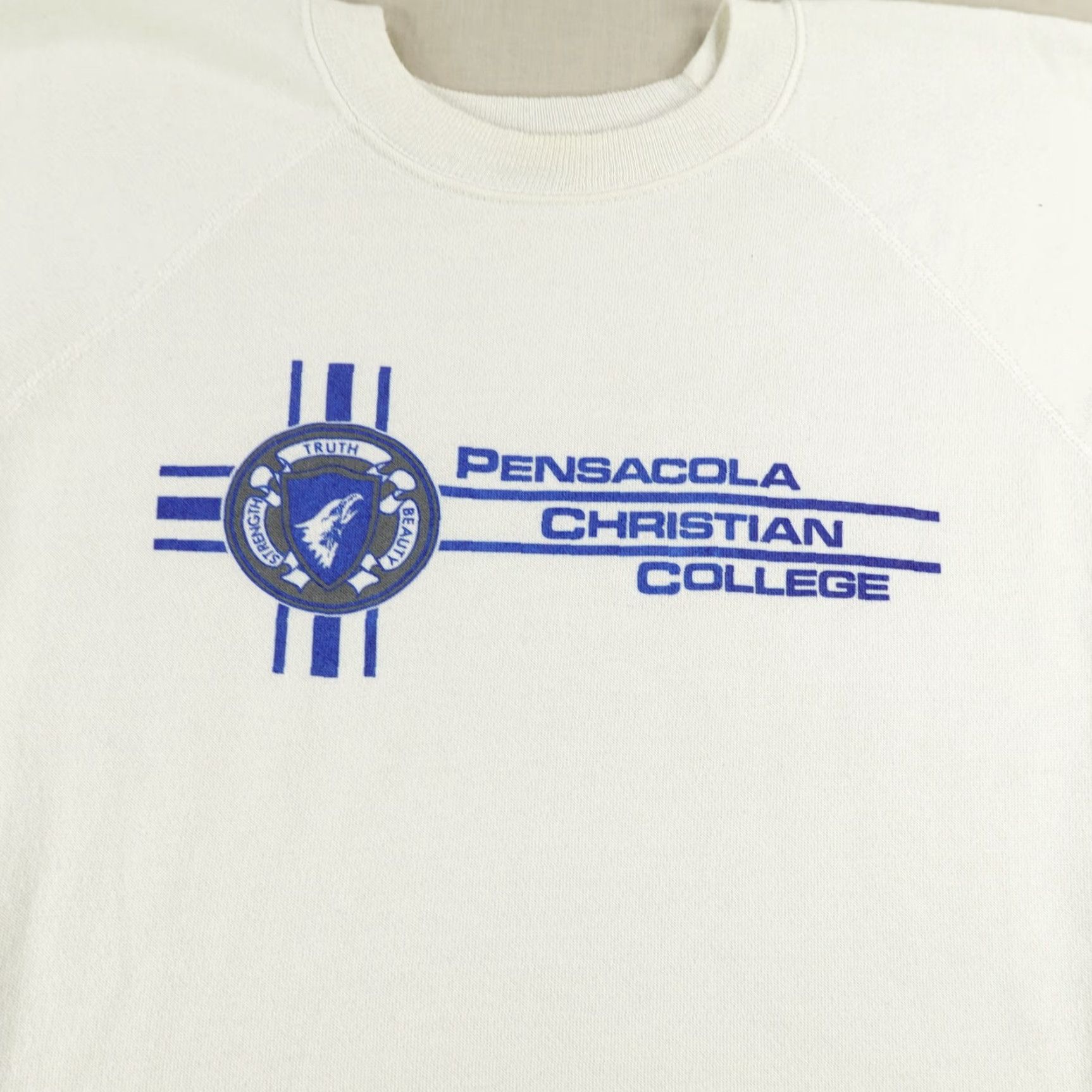 Hanes Vintage Pensacola Christian College Sweatshirt Mens Large Hanes 80s USA Made Size US L / EU 52-54 / 3 - 2 Thumbnail