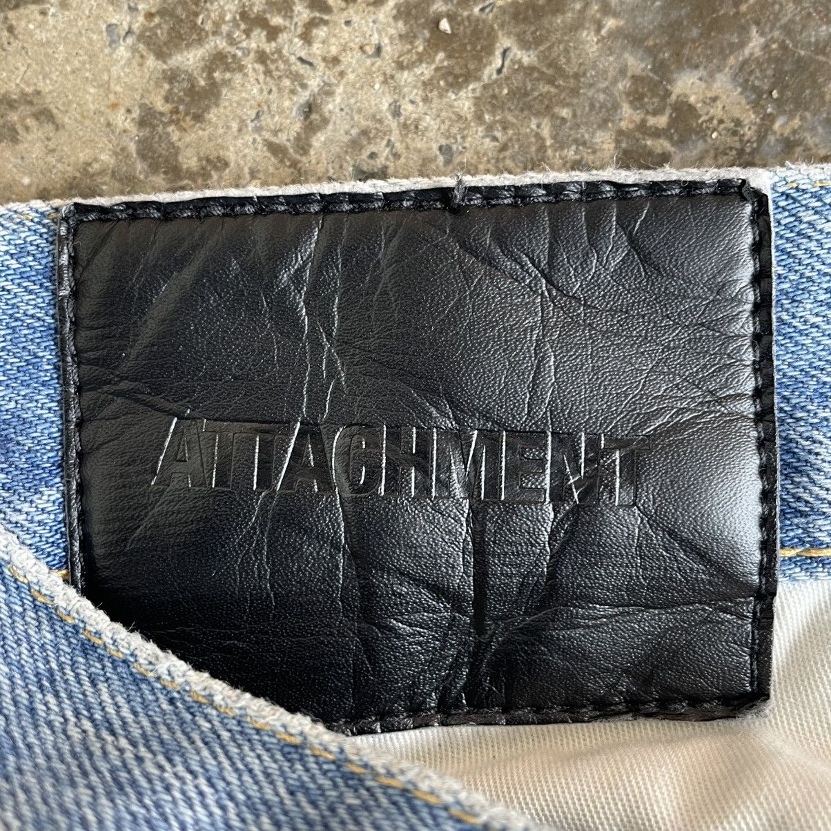 Attachment 🔥Sick🔥🇯🇵Attachment Ripped Distress Selvedge Slim Fit Jeans Size US 31 - 20 Thumbnail