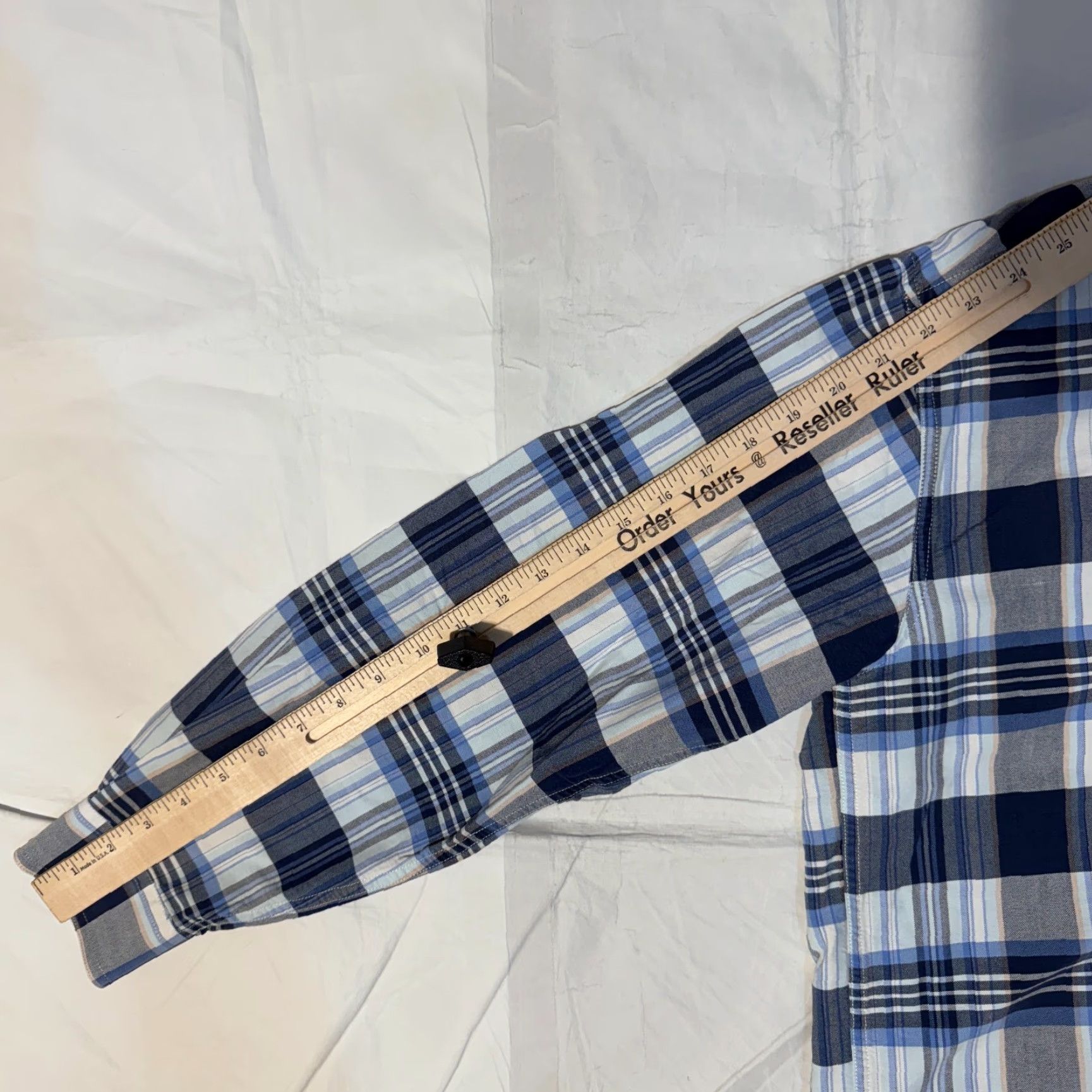 Roper Roper Shirt M Western Blue Plaid Long Sleeve Button Up Rodeo Size US XL / EU 56 / 4 - 6 Thumbnail