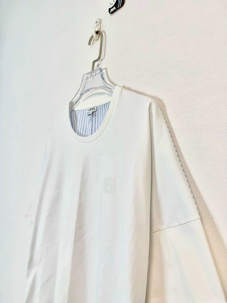 Loewe LOEWE White striped patchwork chest embroidered logo short Size S / US 4 / IT 40 - 3 Thumbnail