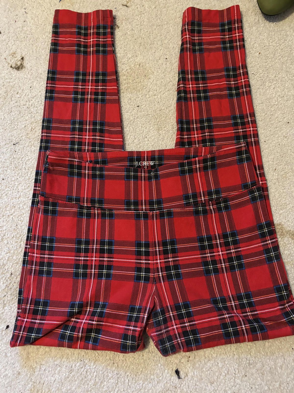 J.Crew NWOT J.Crew Holiday Tartan Red Plaid Leggings S Size 28" / US 6 / IT 42 - 4 Thumbnail