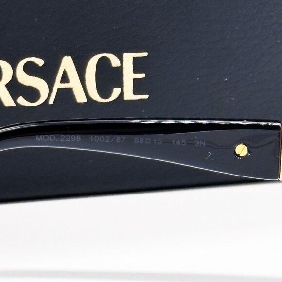 Versace NEW VERSACE SUNGLASSES VE2298 1002/87 GOLD/GRAY UNISEX EYEWE Size ONE SIZE - 8 Thumbnail