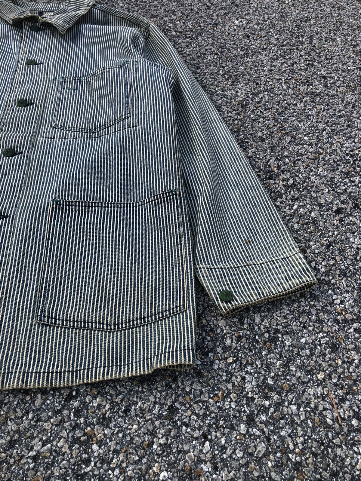 Oshkosh Vintage Oshkosh Chore Jacket Hickory Stripe Wabash Size US L / EU 52-54 / 3 - 8 Thumbnail