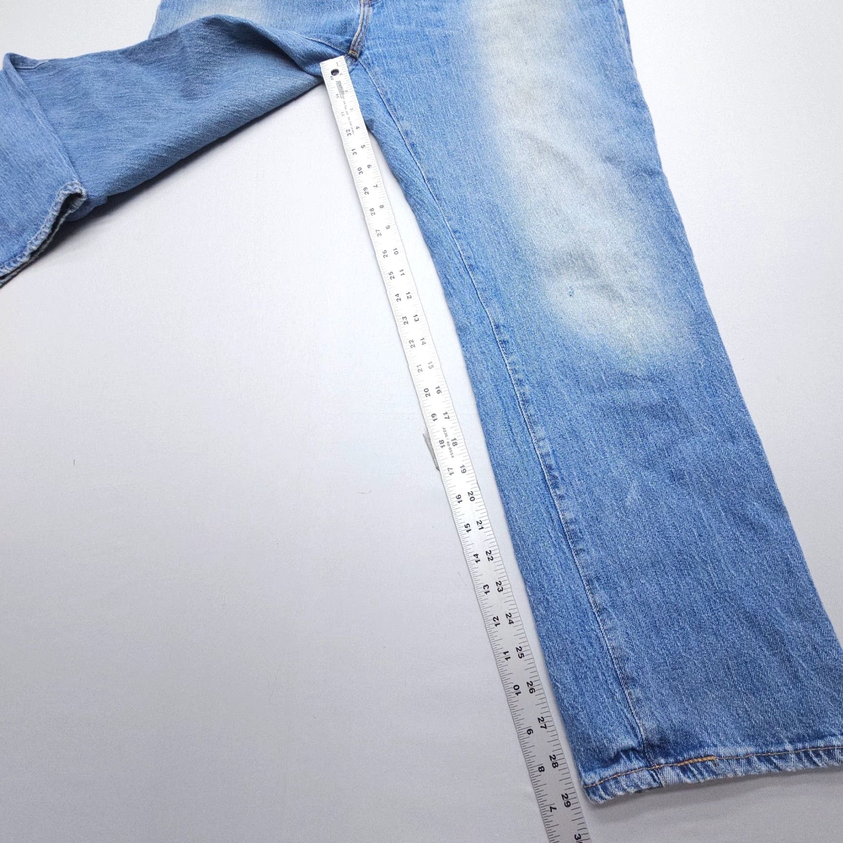 Levi's Levi's 541 Athletic Taper Jeans Mens 36 x 30 Blue White Oak Denim Faded Denim Jeans 36 Mens Leisure Comfort Pockets Regular Size US 36 / EU 52 - 5 Thumbnail