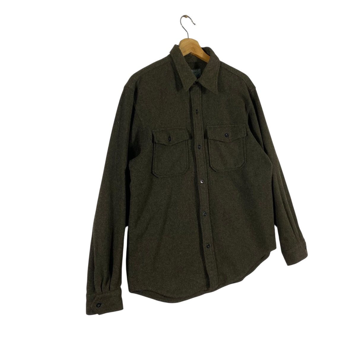 Japanese Brand Vintage Gaijin Military Dapartment Wool Shirt Size 38 Size US M / EU 48-50 / 2 - 3 Thumbnail