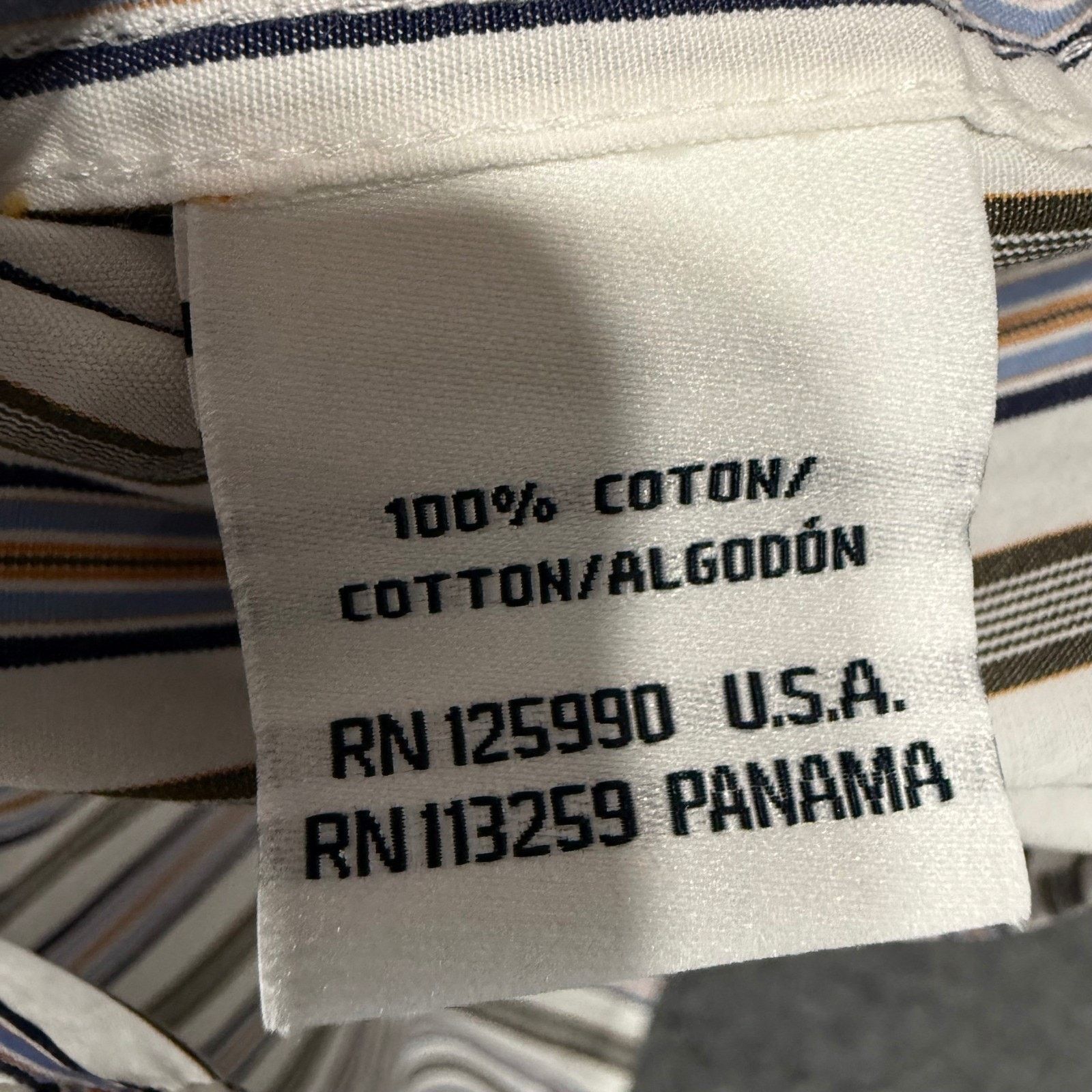 Faconnable Faconnable Classique Mens Large Short Sleeve Shirt Striped Size US L / EU 52-54 / 3 - 3 Thumbnail