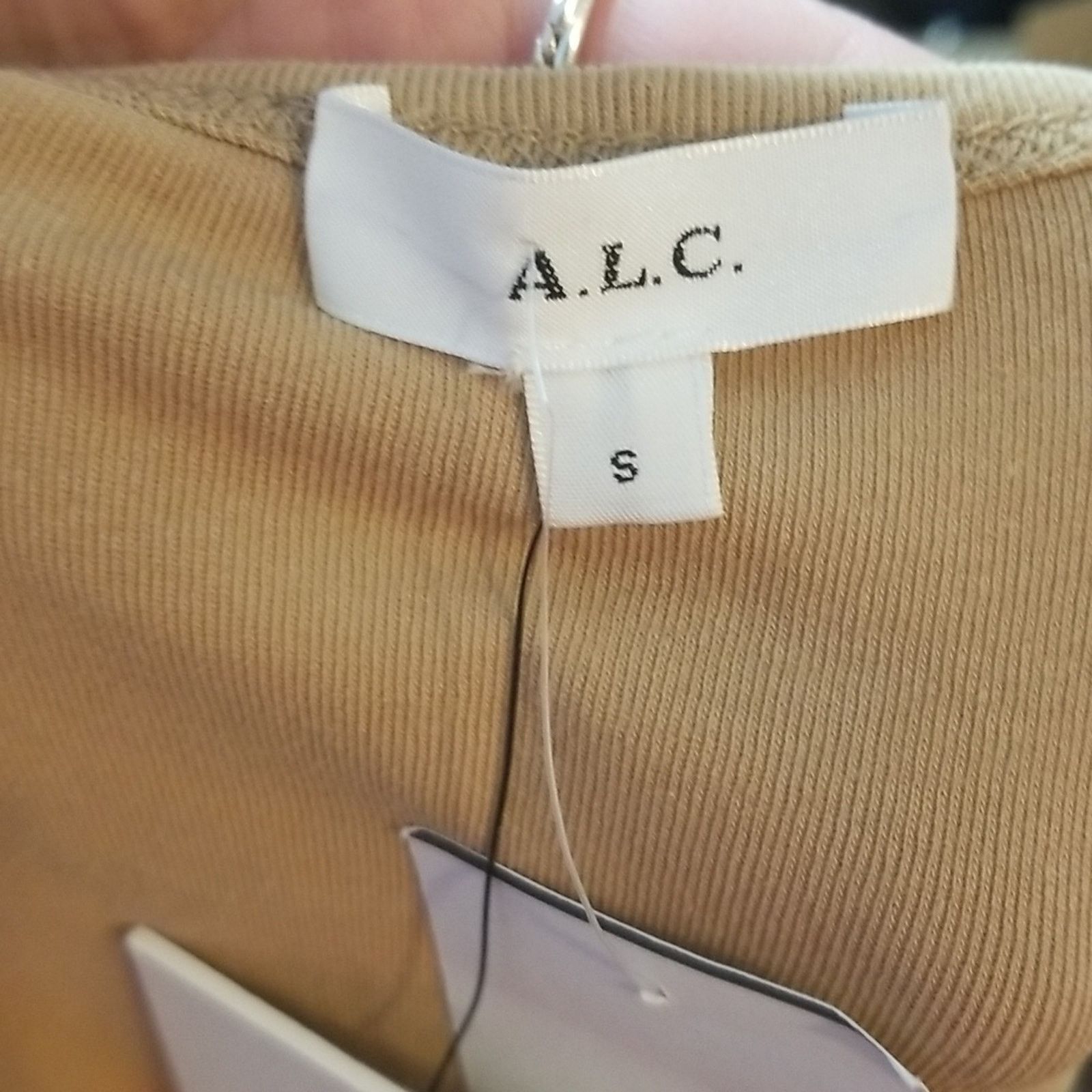 A.L.C. NWT A.L.C Tan Knit Basic Tank Top Size S / US 4 / IT 40 - 3 Thumbnail
