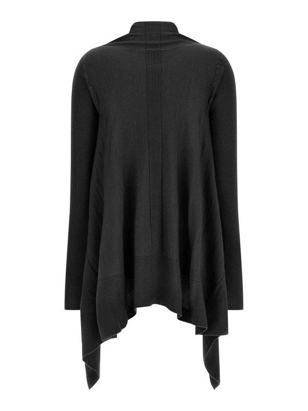 Rick Owens o1y0126 Cardigan in Black Size S / US 4 / IT 40 - 2 Thumbnail