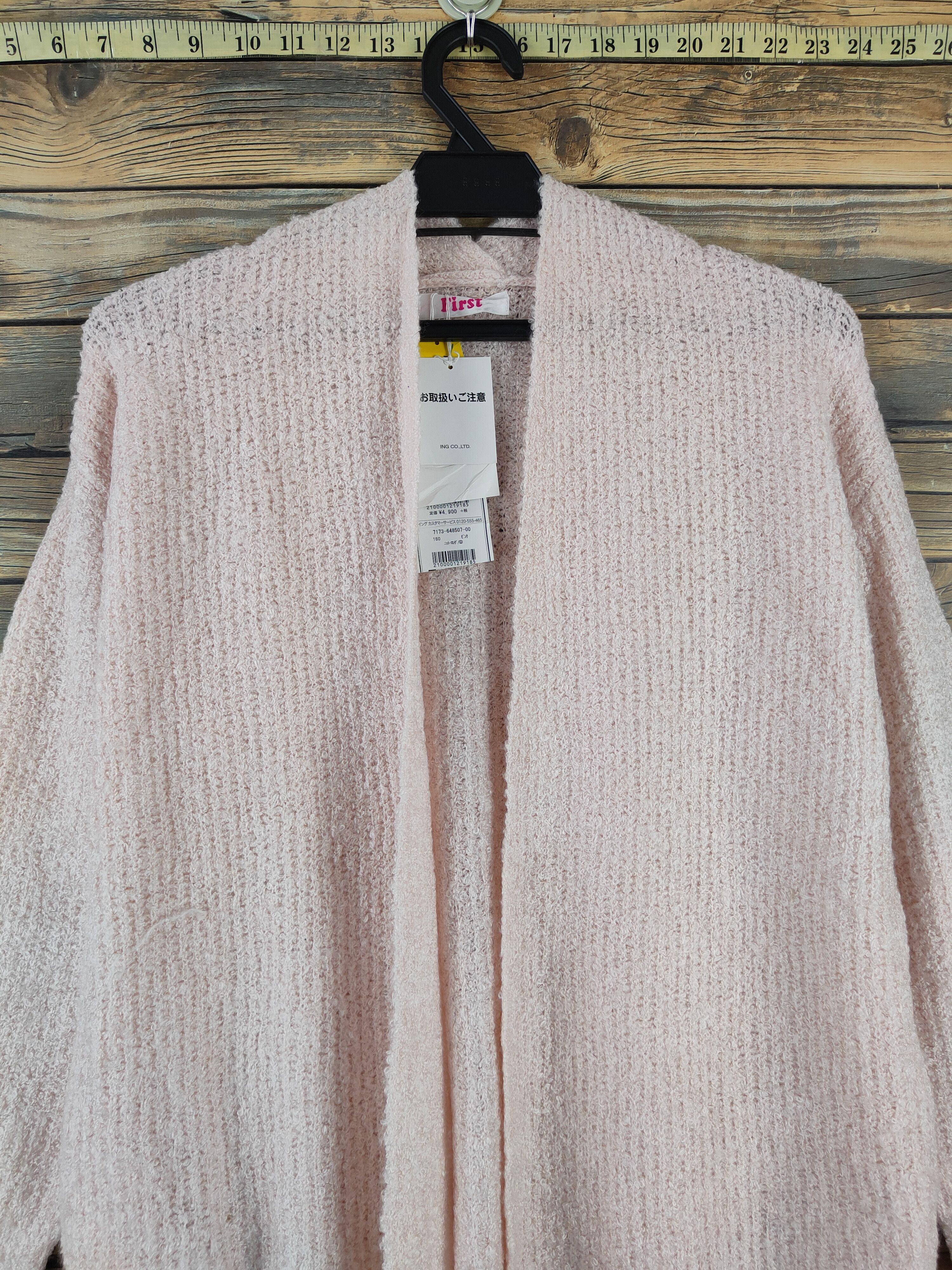 First MFG Co. Ingni-First Peach Knitwear Cardigan #W2235 Size M / US 6-8 / IT 42-44 - 2 Thumbnail