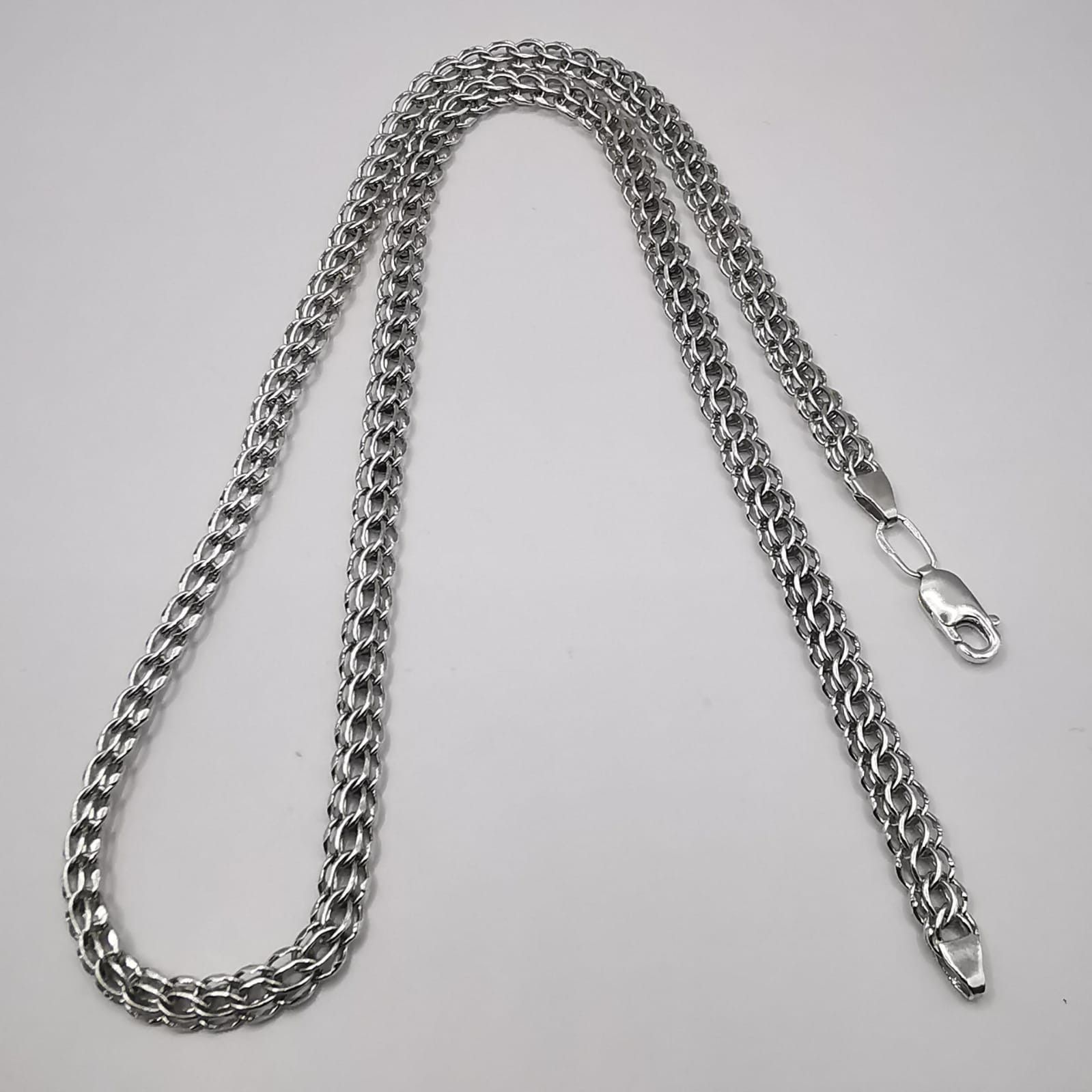 Sterling Silver Vintage Jewelry Chain, 925 Sterling Silver, Signed 24,78g Size ONE SIZE - 3 Thumbnail