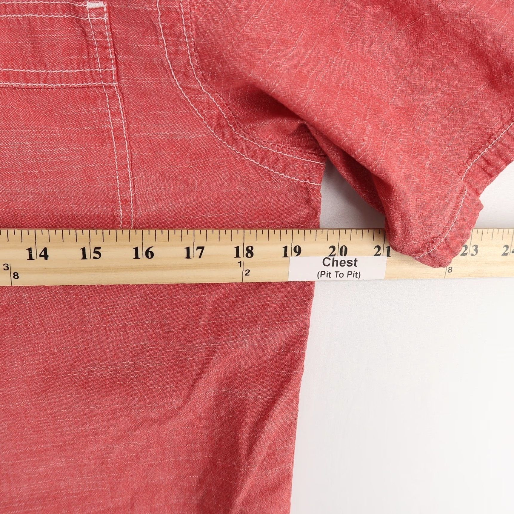 KAVU KAVU Short Sleeve Shirt Mens S Red Button Up 100% Cotton Size US S / EU 44-46 / 1 - 4 Thumbnail