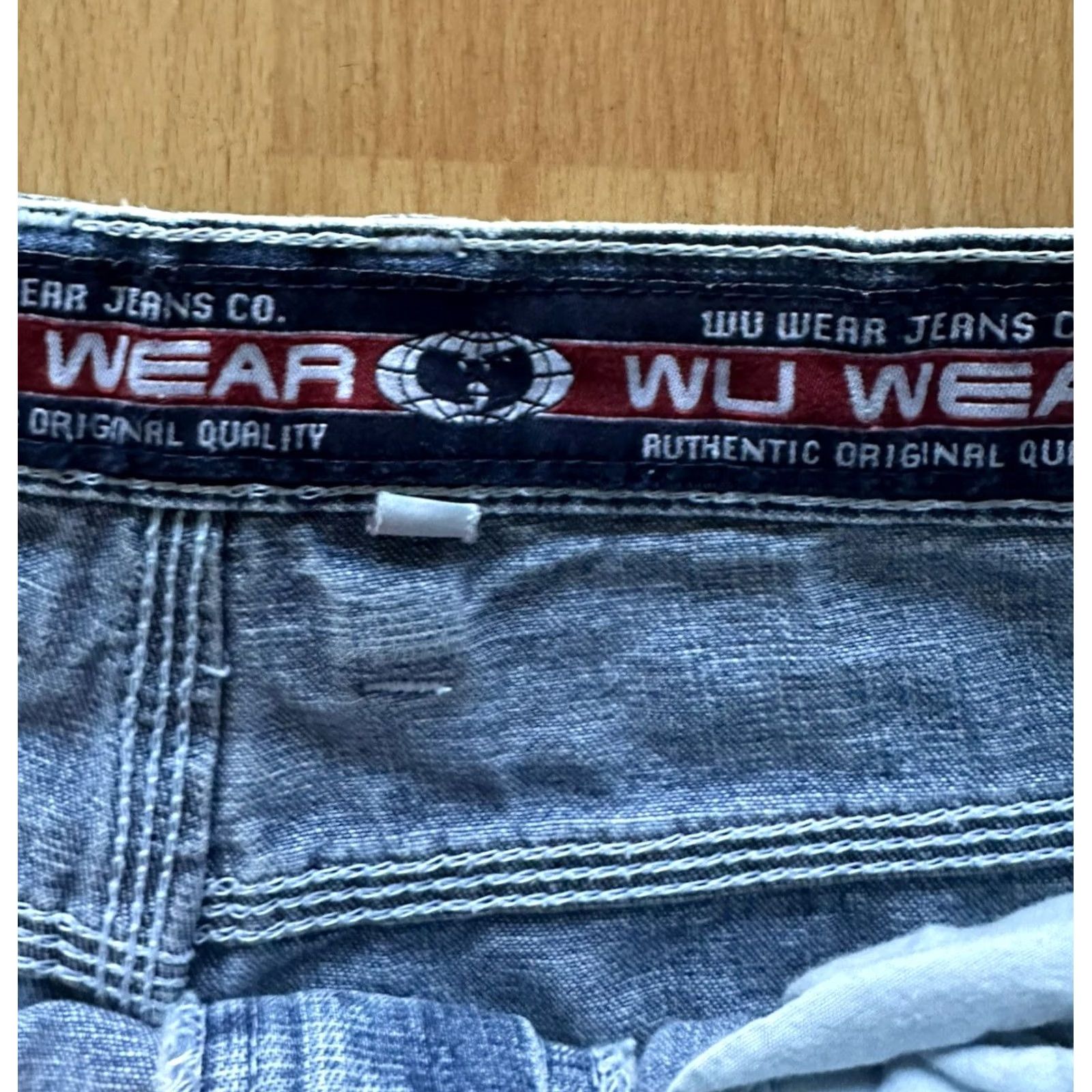 Vintage VINTAGE Wu Wear Jeans Wu Tang Hip Hop Baggy Cargo Denim 90s 30x32 Men Blue Baggy 5-Pocket Size US 30 / EU 46 - 7 Thumbnail