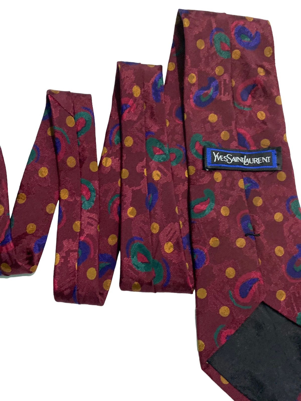 New Era × Yves Saint Laurent 👍 Vintage YSL / YVES SAINT LAURENT silk neck Ties Size ONE SIZE - 3 Thumbnail