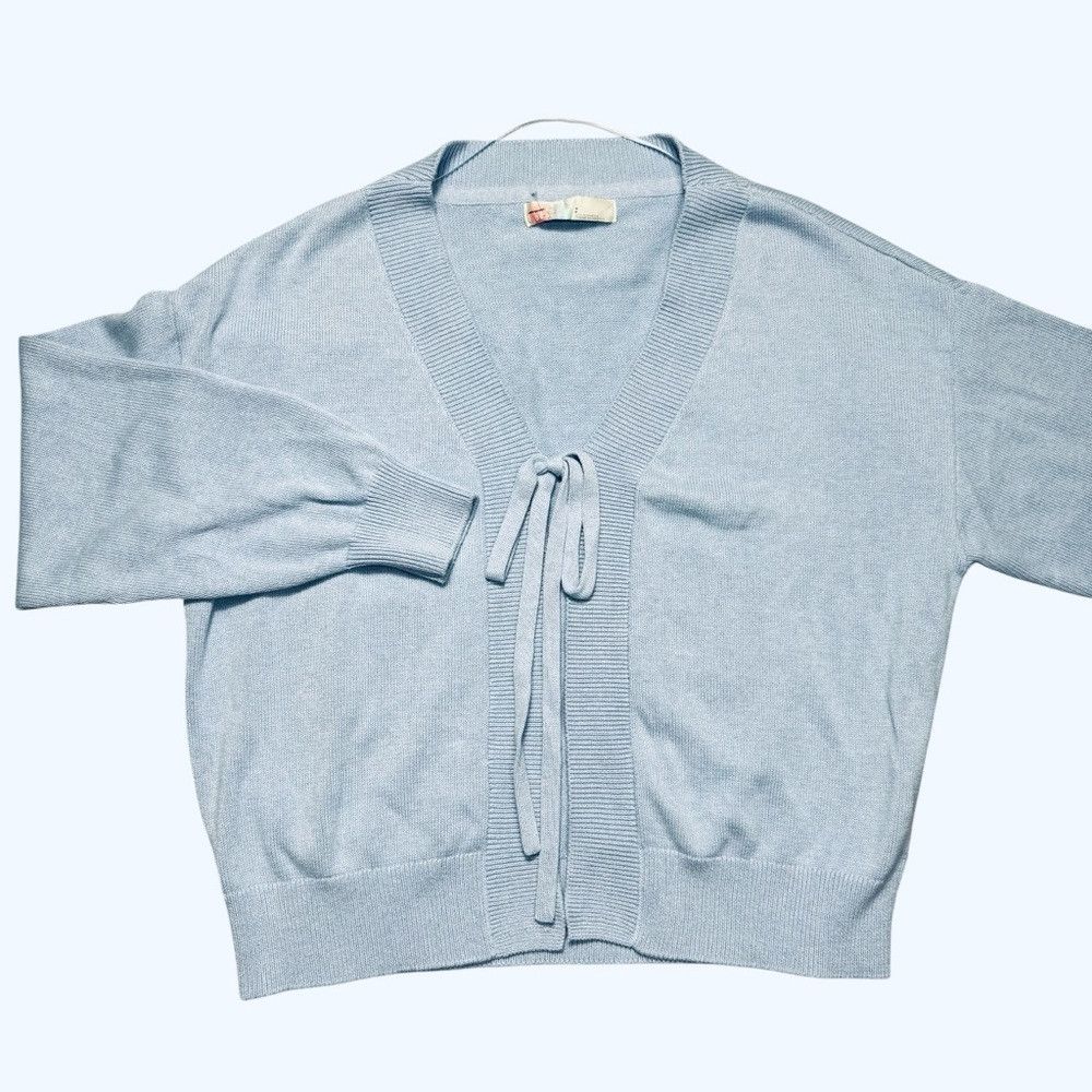 Free People New Free People Beach Cotton Blue Solar Sweater Size S Size S / US 4 / IT 40 - 2 Thumbnail