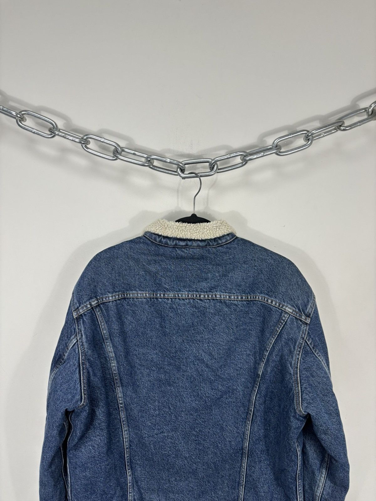 Lee Vintage Lee Storm Rider Men’s Blue Lined Sherpa Denim Jacket Size US L / EU 52-54 / 3 - 14 Thumbnail