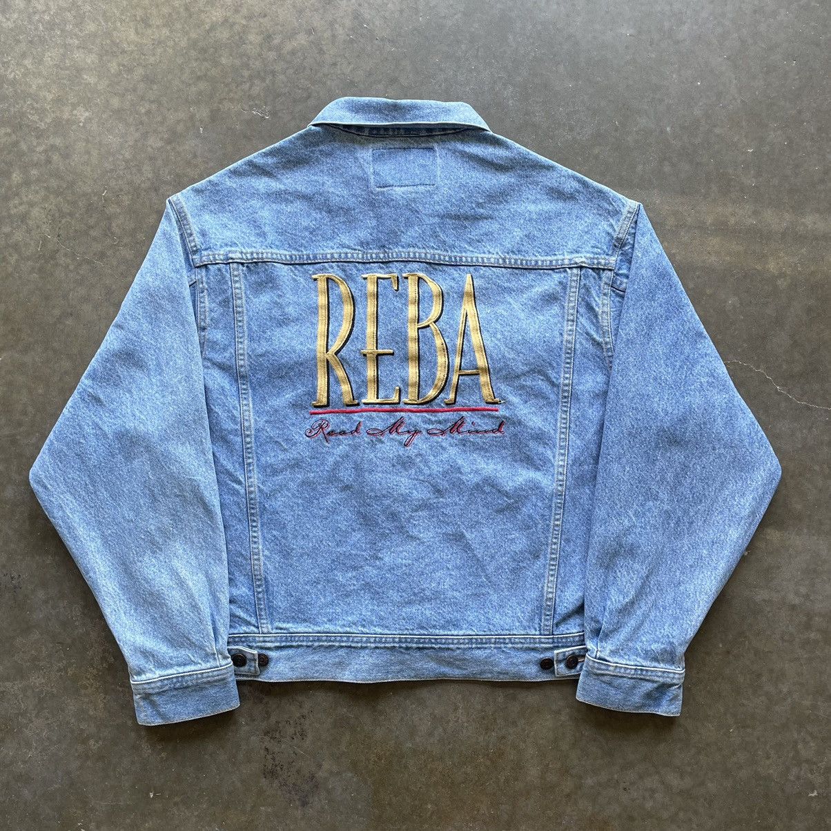 Vintage Vintage Reba McEntire Country Western Denim Trucker Jacket Size US L / EU 52-54 / 3 - 1 Thumbnail