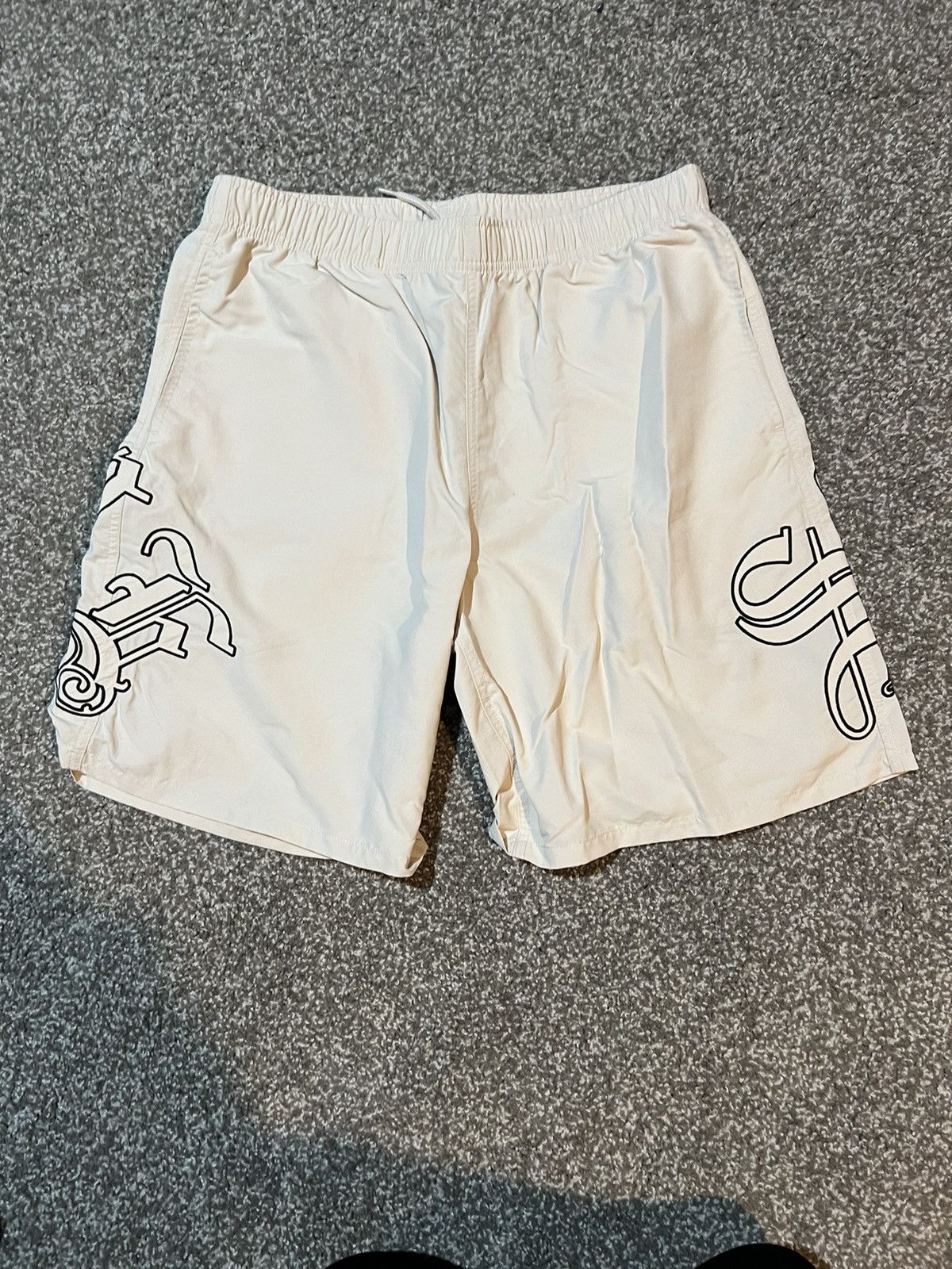 image of Supreme Old English Nylon Short in Stone, Men's (Size 32)