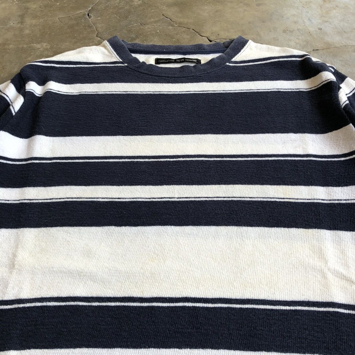 Issey Miyake Vintage Tete Homme by Issey Miyake Stripe Longslevee Size US L / EU 52-54 / 3 - 4 Thumbnail