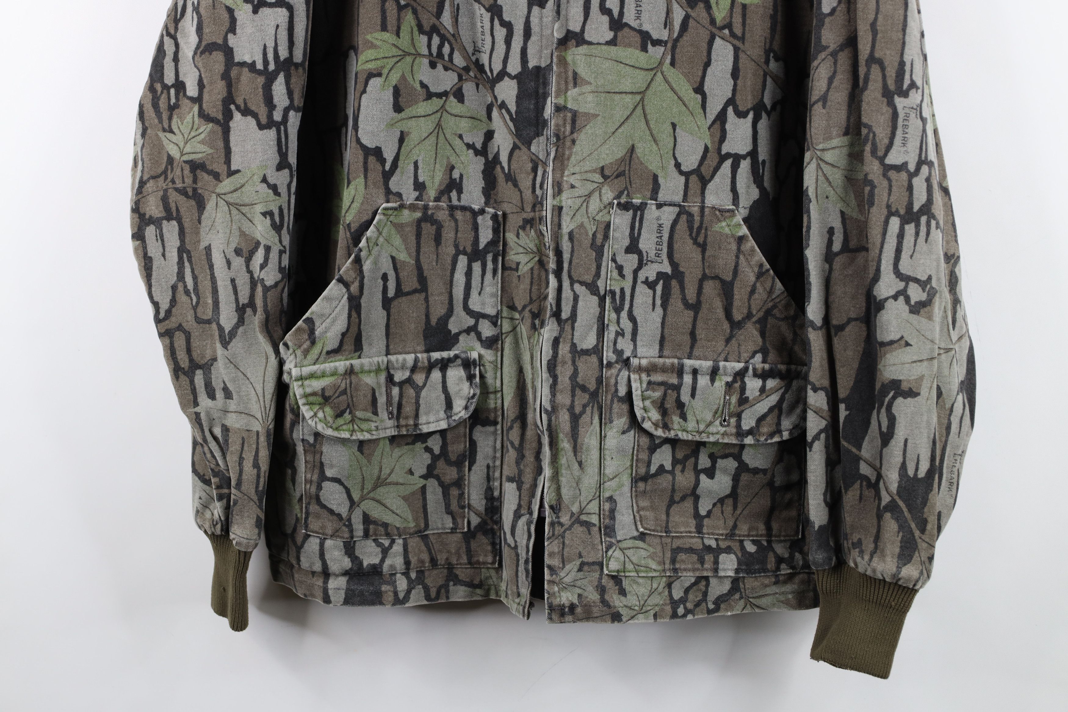 Vintage Vintage 80s 90s Streetwear Camouflage Chamois Jacket USA Size US L / EU 52-54 / 3 - 3 Thumbnail