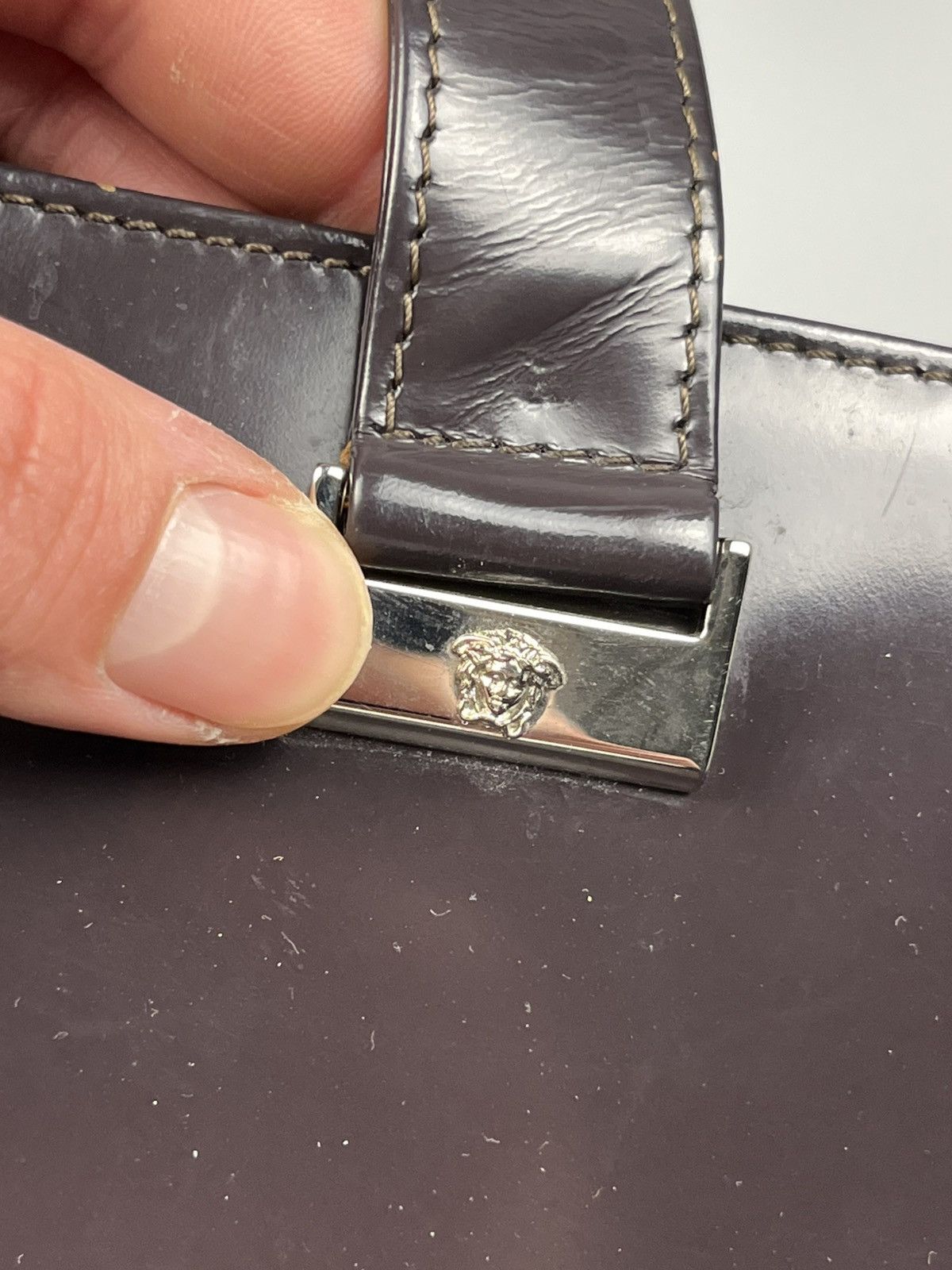Versace Vintage Gianni Versace Couture Medusa Shoulder Hand Bag Y2K Size ONE SIZE - 4 Thumbnail