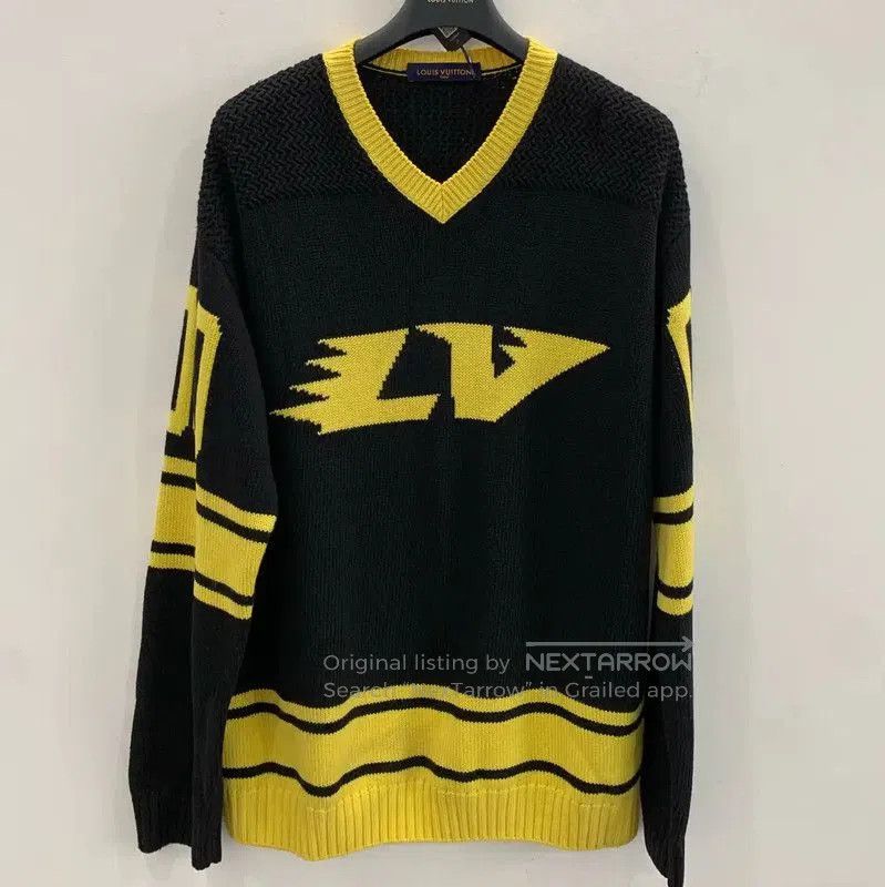 Louis Vuitton Louis Vuitton Black Wool Knit Sweater . Size US L / EU 52-54 / 3 - 1 Thumbnail