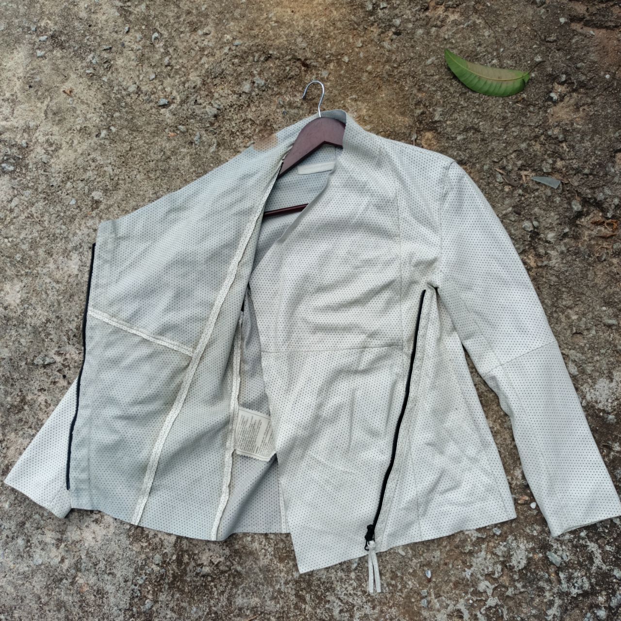 If Six Was Nine × Le Grande Bleu (L.G.B.) × Osklen Rare Osklen Mesh Leather Jacket Lgb Style Size US XS / EU 42 / 0 - 2 Thumbnail