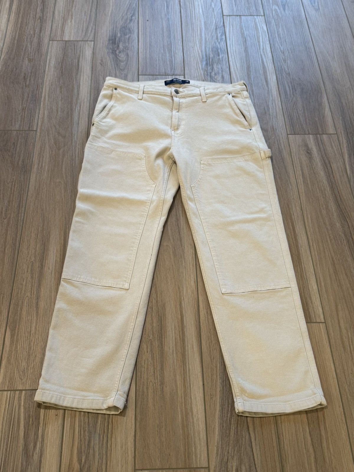 Hollister Beige Carpenter Jeans Size US 34 / EU 50 - 1 Thumbnail