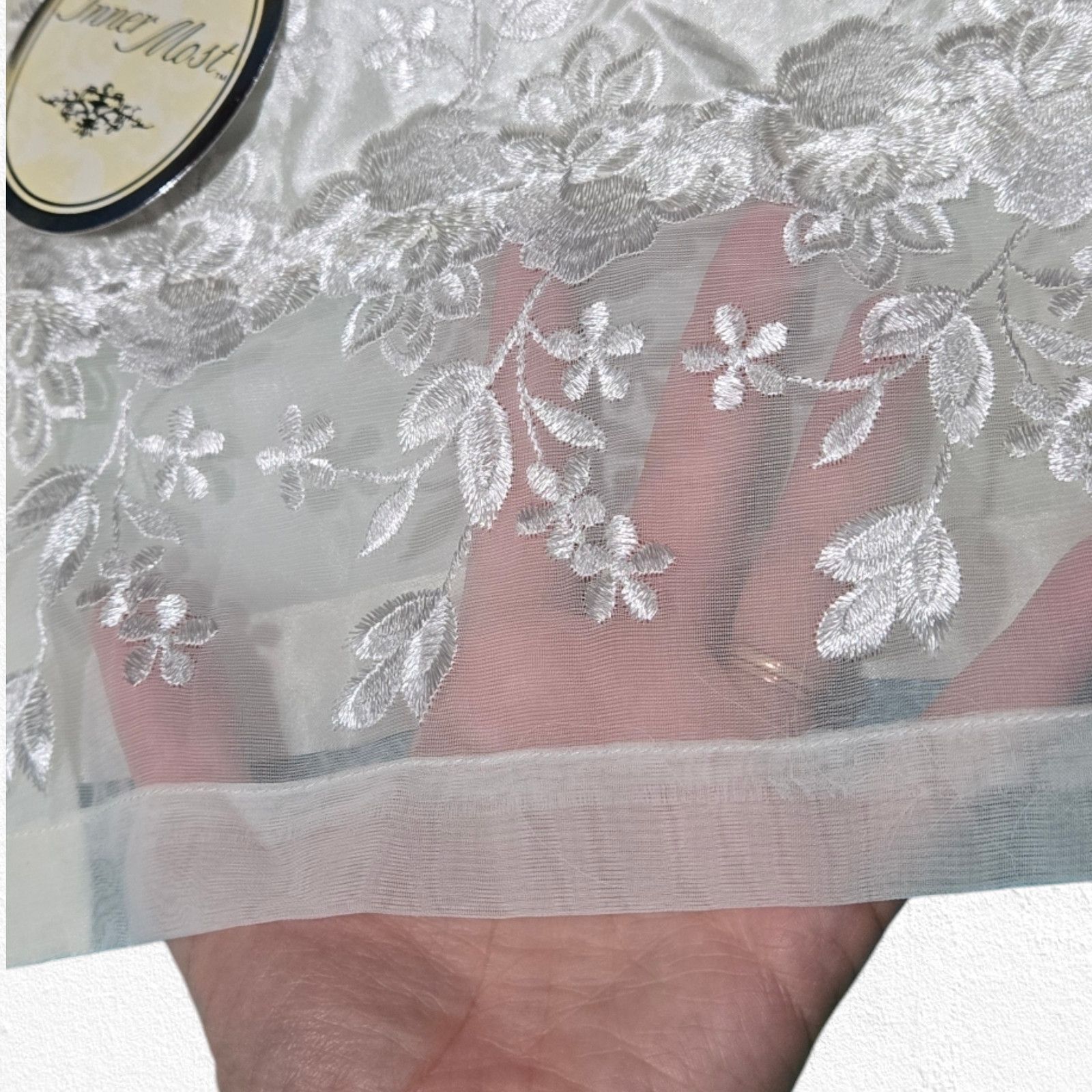 Vintage Vintage Ivory Satin Floral Lace Blouse Size Large Size L / US 10 / IT 46 - 6 Thumbnail