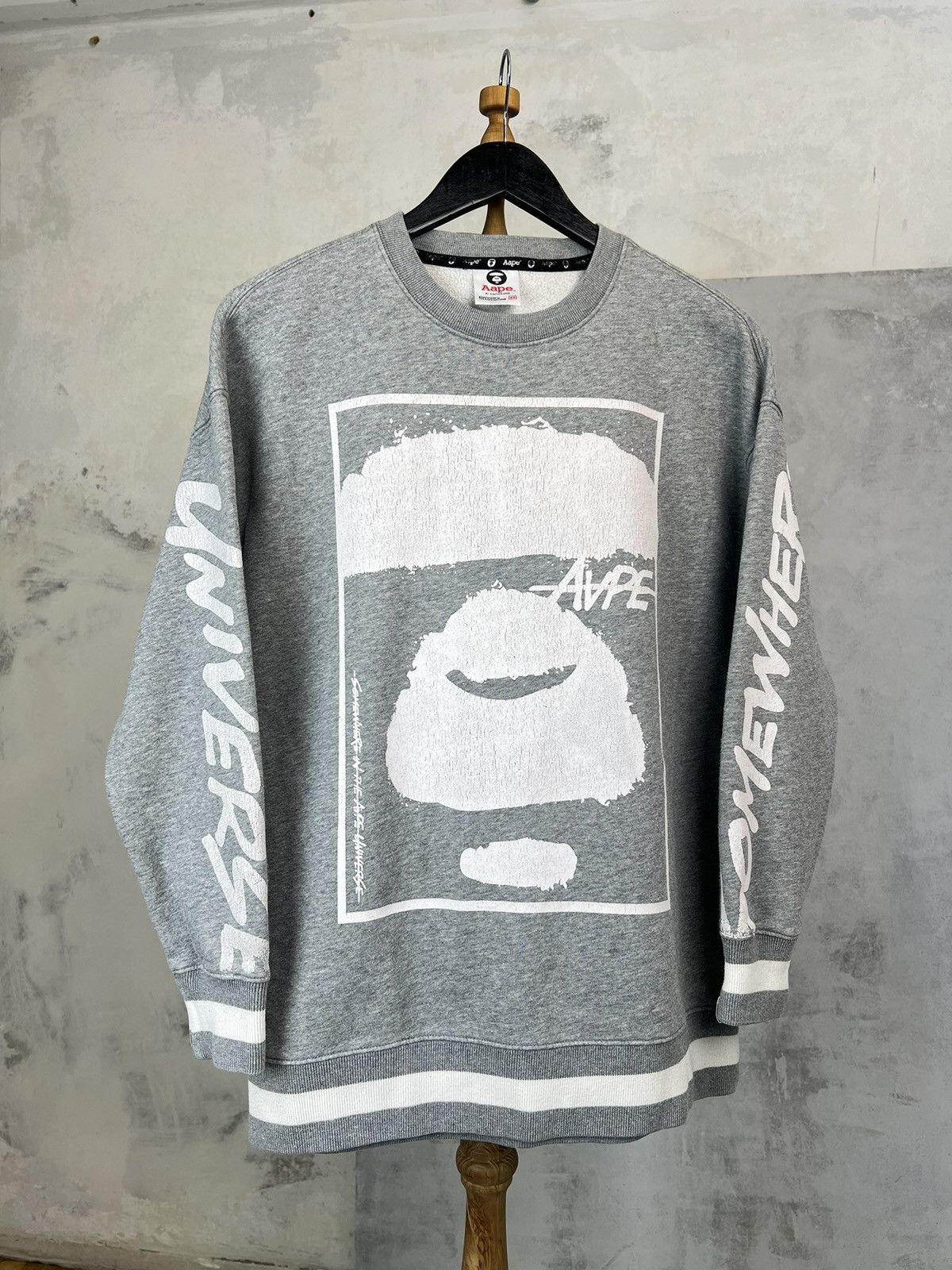 image of Aape Sweatshirt in Grey, Men's (Size XS)