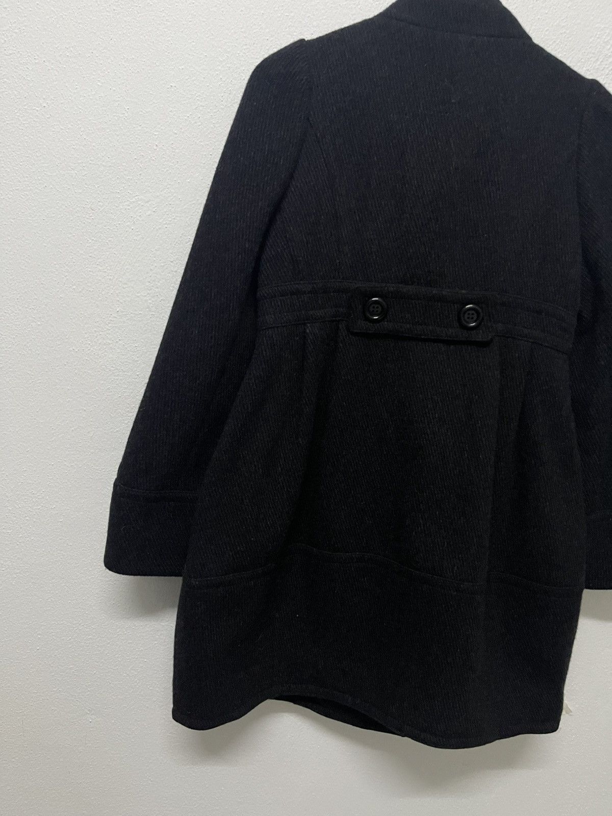 Burberry 2000s BURBERRY BLUE LABEL STAND COLLAR COAT LINEN NOVACHECK Size XS / US 0-2 / IT 36-38 - 9 Thumbnail