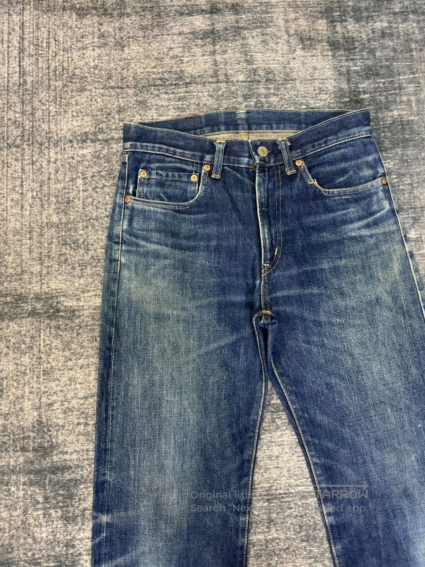 Vintage Vintage Blue Blue 00s Washed Jeans. Size US 29 - 3 Thumbnail