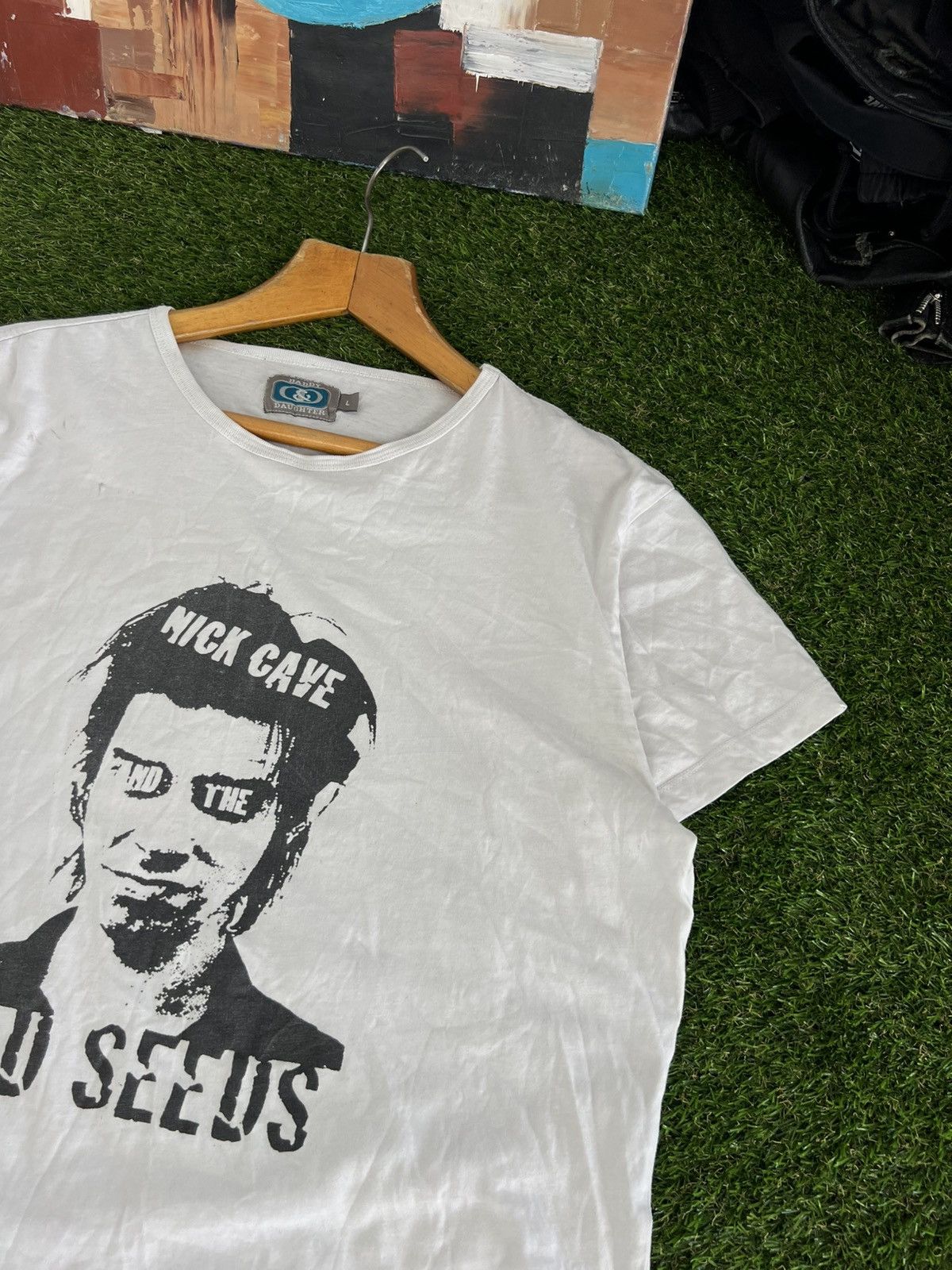 Band Tees Rare print vintage Nick Cave t-shirt & the bad seeds washed Size US L / EU 52-54 / 3 - 3 Thumbnail