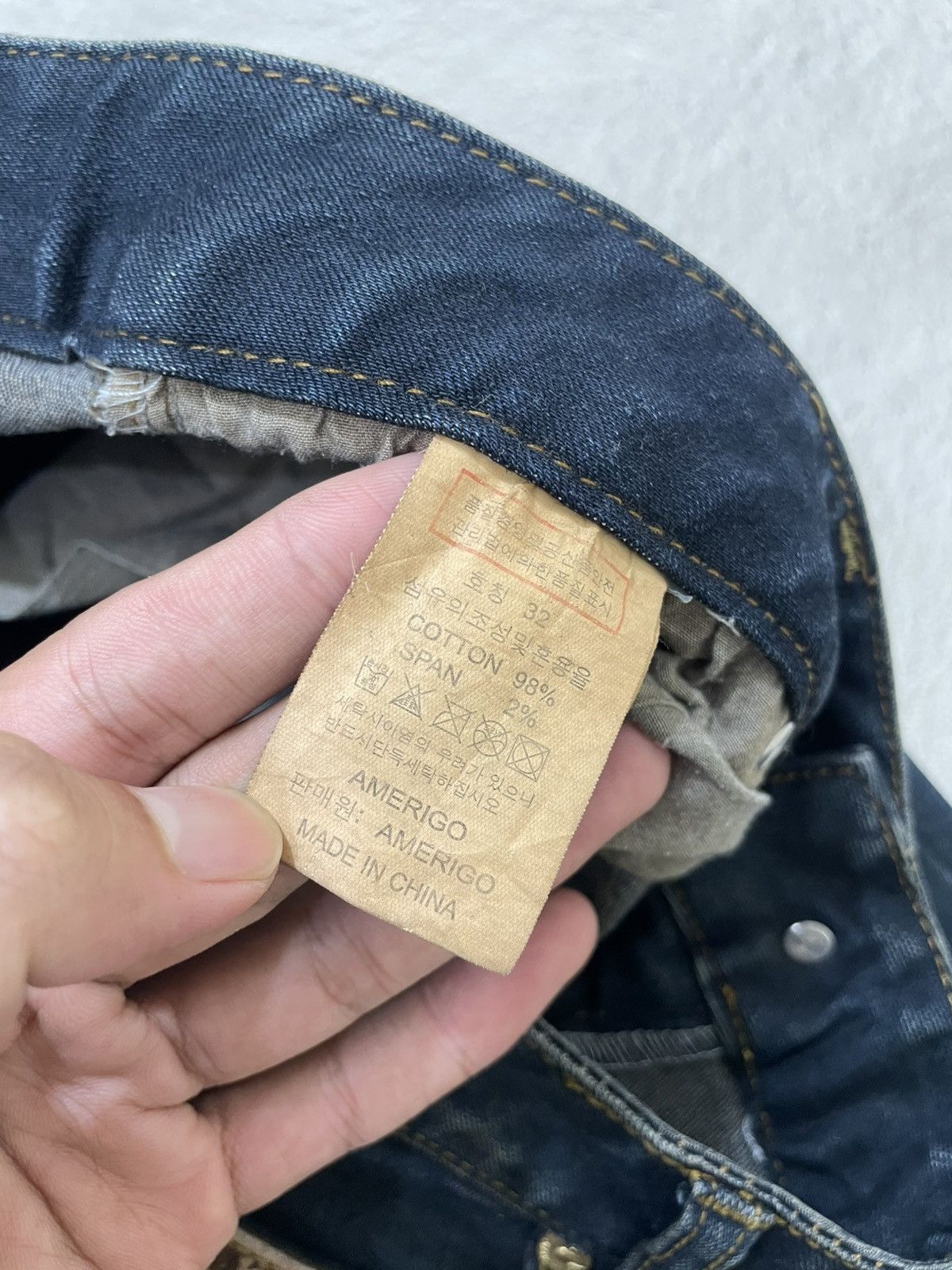 Number (N)ine 2000s Archival Hysteric Dark Indigo Denim Ifsix LGB slim fit Size US 32 / EU 48 - 6 Thumbnail