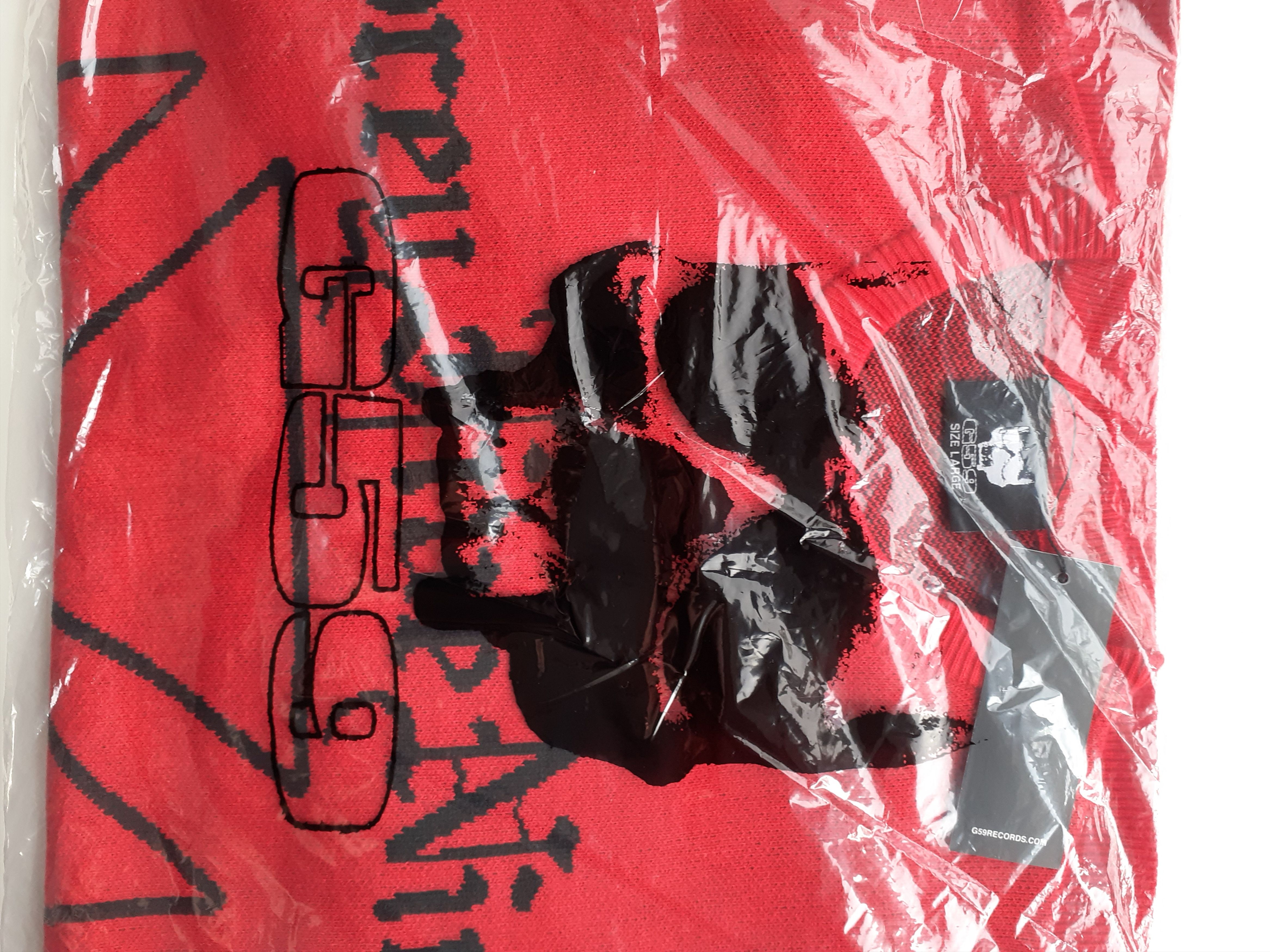 G59 Records G59 SUICIDEBOYS $B BOY$ 2014 knitted sweater (red) Size US L / EU 52-54 / 3 - 2 Thumbnail