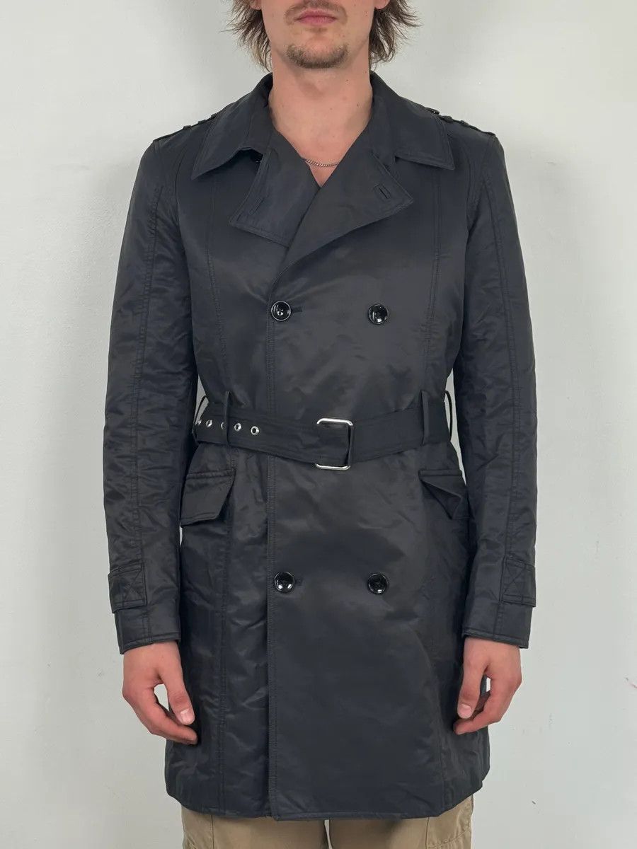 Dolce & Gabbana Dolce & Gabbana Navy Cargo Trench Coat Size US M / EU 48-50 / 2 - 2 Thumbnail