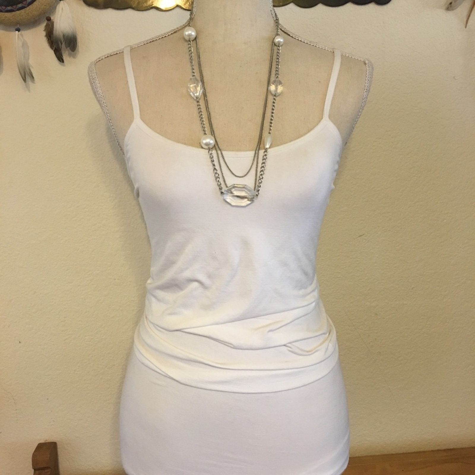 Jewelry Multi strand tiered silver tone chain necklace Size ONE SIZE - 4 Thumbnail