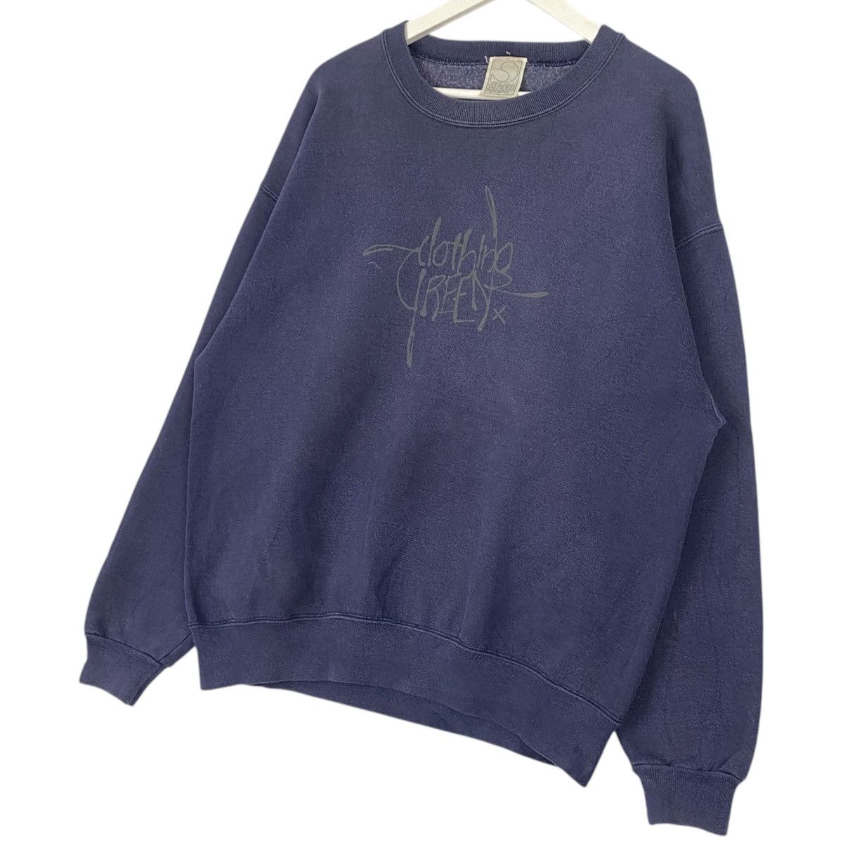 Designer × Vintage Vintage Green Clothing Crewneck Sweatshirt Navy Blue Size US L / EU 52-54 / 3 - 2 Thumbnail