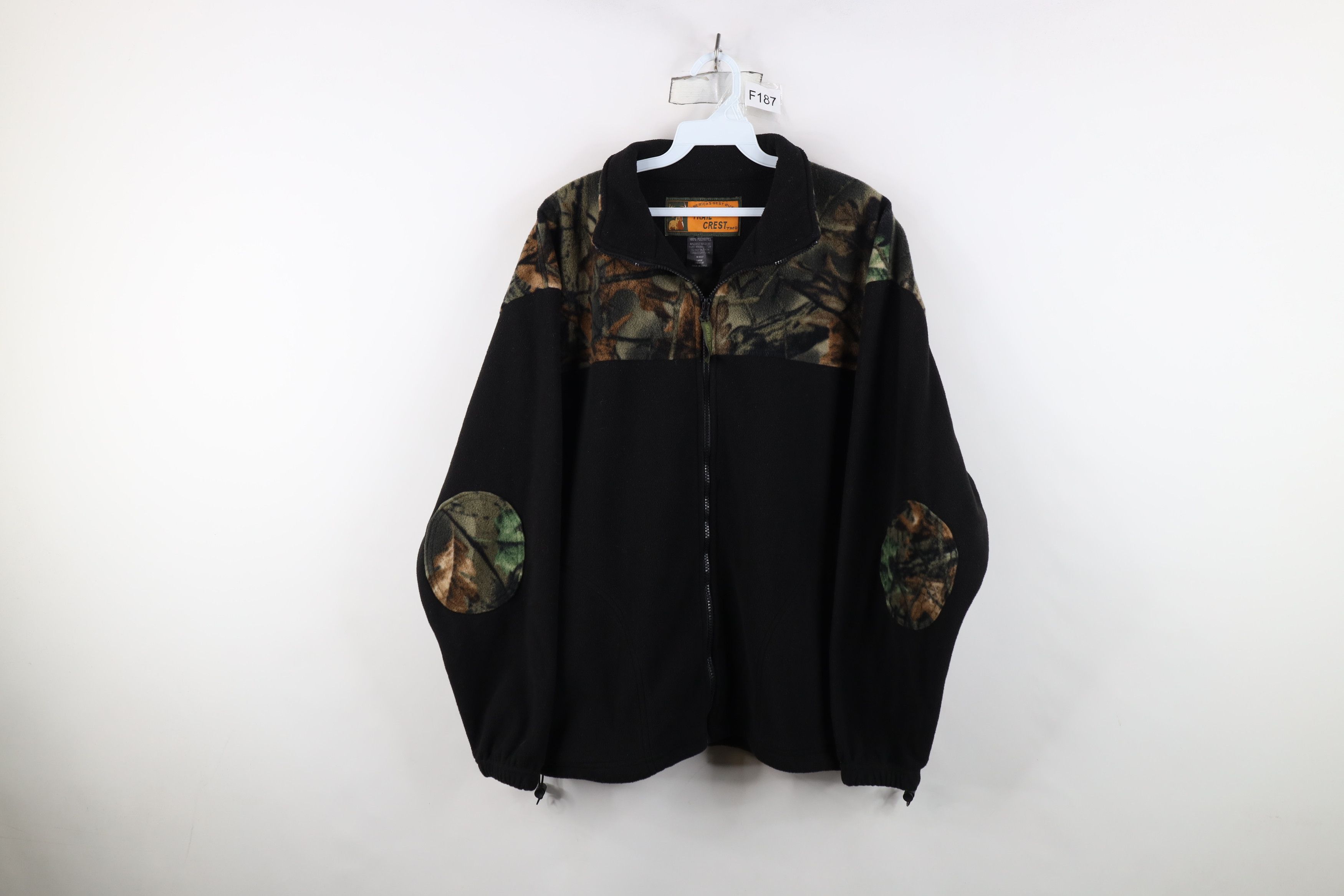 Vintage Vintage 90s Y2K Streetwear Camouflage Fleece Jacket Coat Size US L / EU 52-54 / 3 - 1 Thumbnail