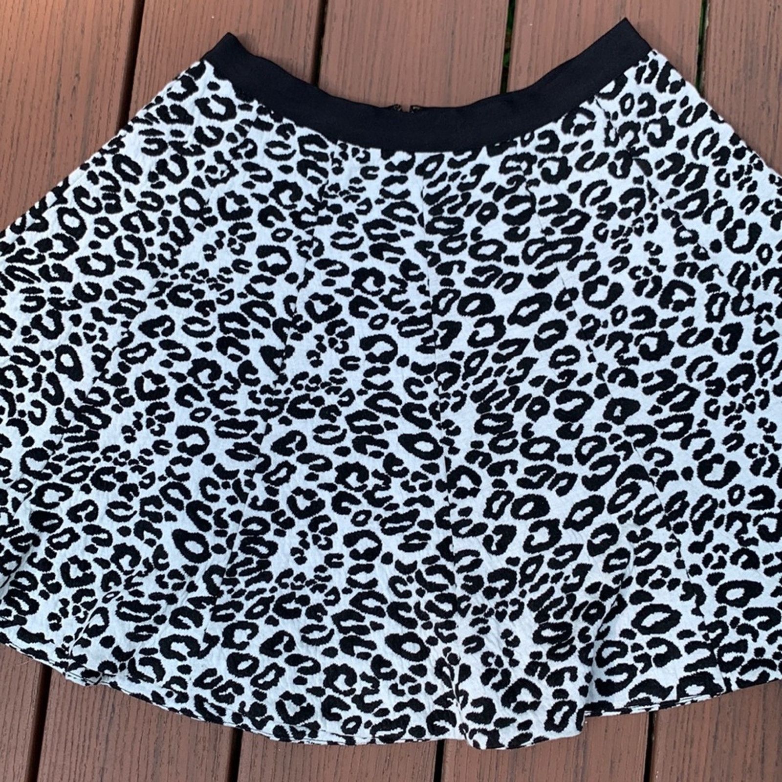 Rebecca Taylor Rebecca Taylor skater circle skirt leopard ocelot Size 30" / US 8 / IT 44 - 2 Thumbnail