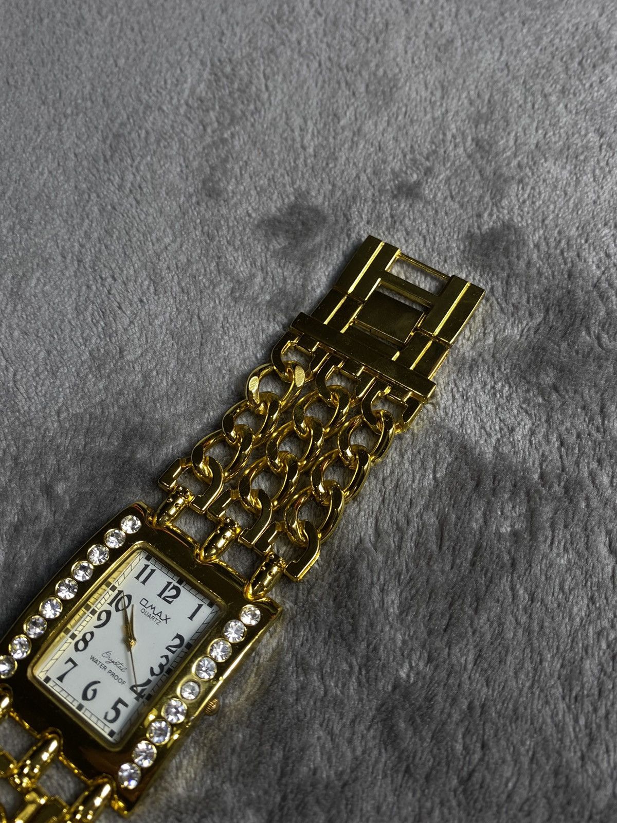 Japanese Brand × Jewelry Futuristic Vintage Japanese Style Omax Gold Chain Watch Size ONE SIZE - 5 Thumbnail
