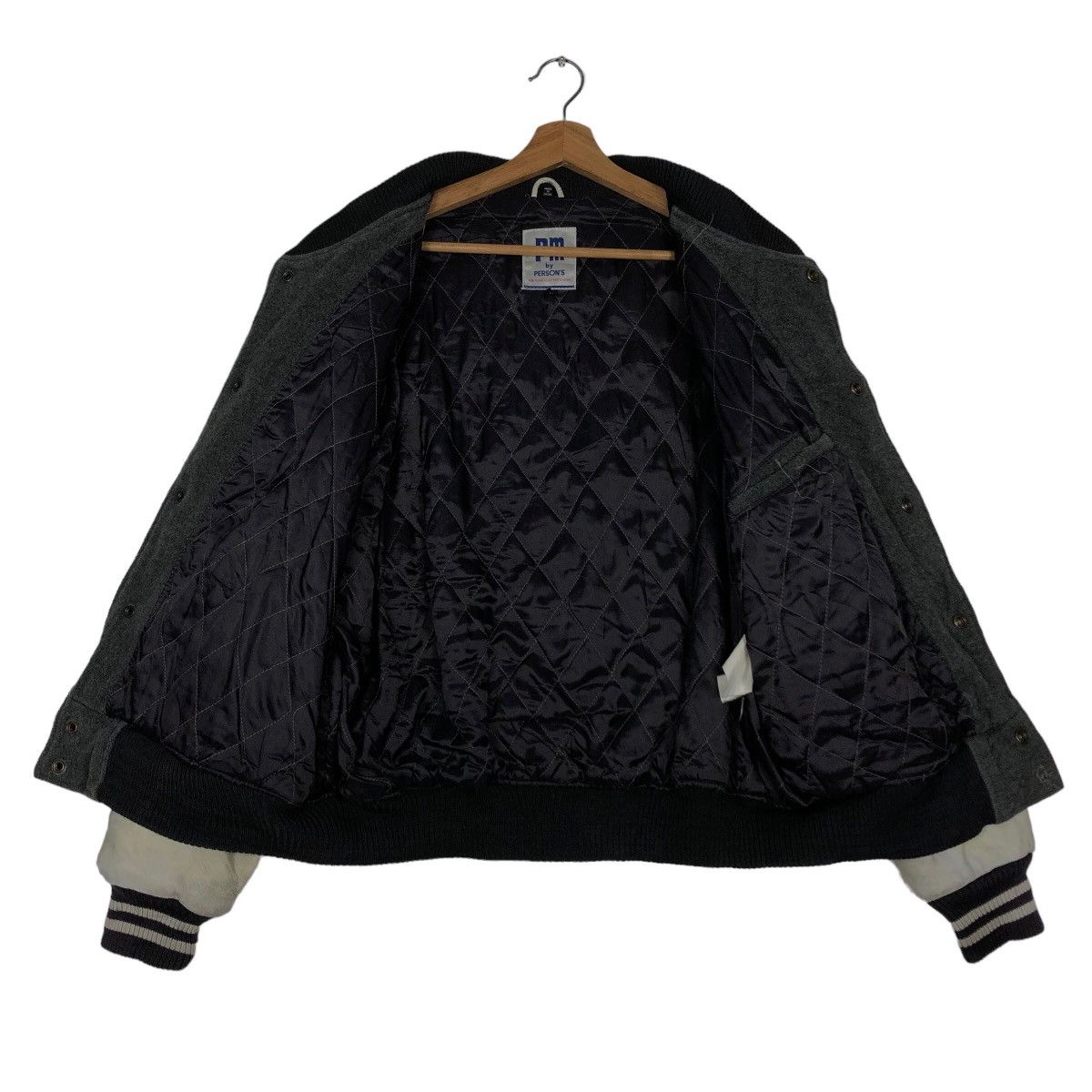 Vintage 🔥90’s Vintage Leather Varsity Jacket PM by Persons Japan Size US L / EU 52-54 / 3 - 10 Thumbnail