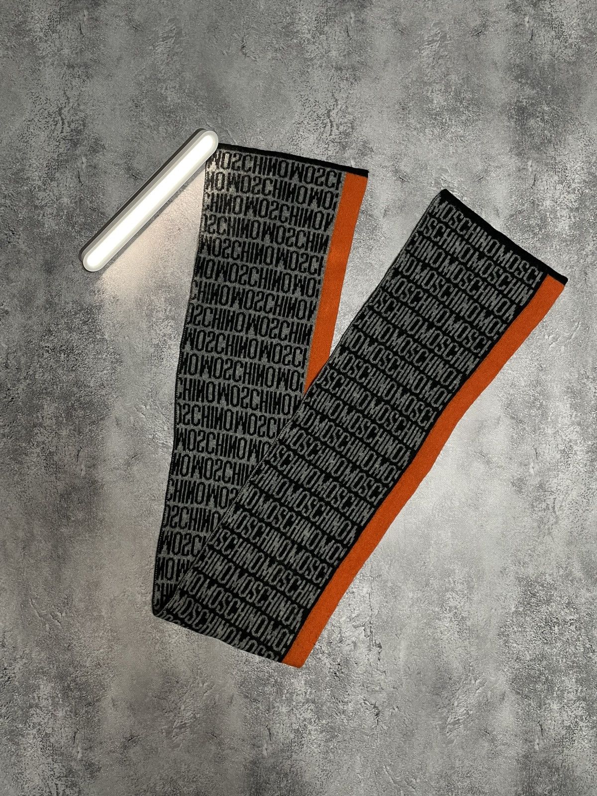 Moschino Moschino scarf wool monogram logo Size ONE SIZE - 4 Thumbnail