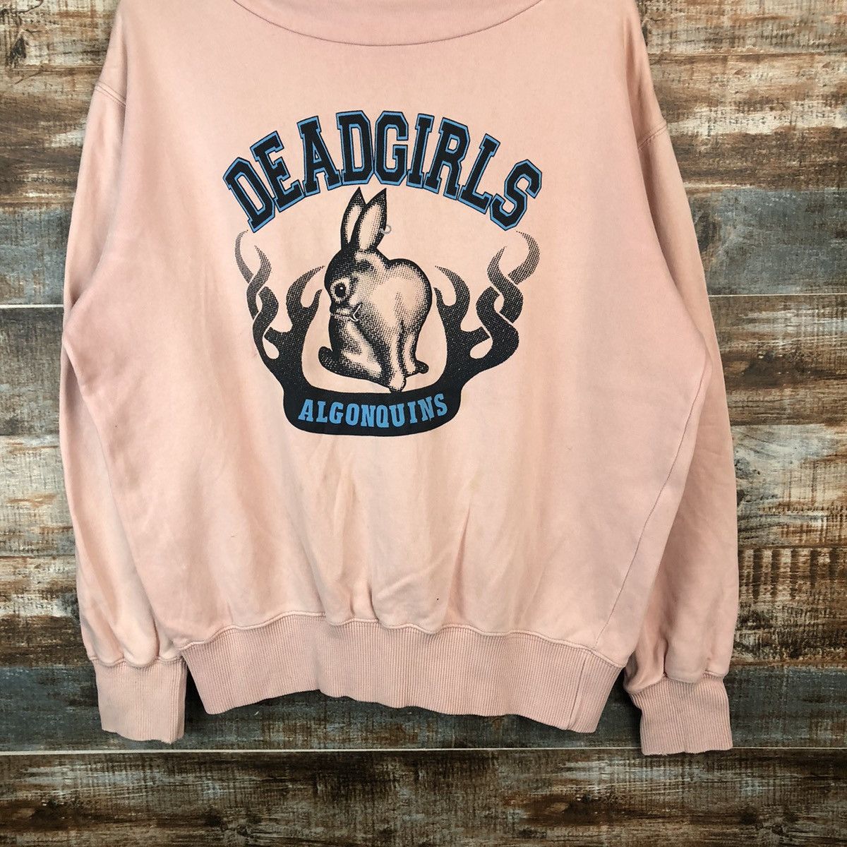 Japanese Brand Algonquins deadgirls punk Pink Sweatshirt #A2054 Size US L / EU 52-54 / 3 - 3 Thumbnail