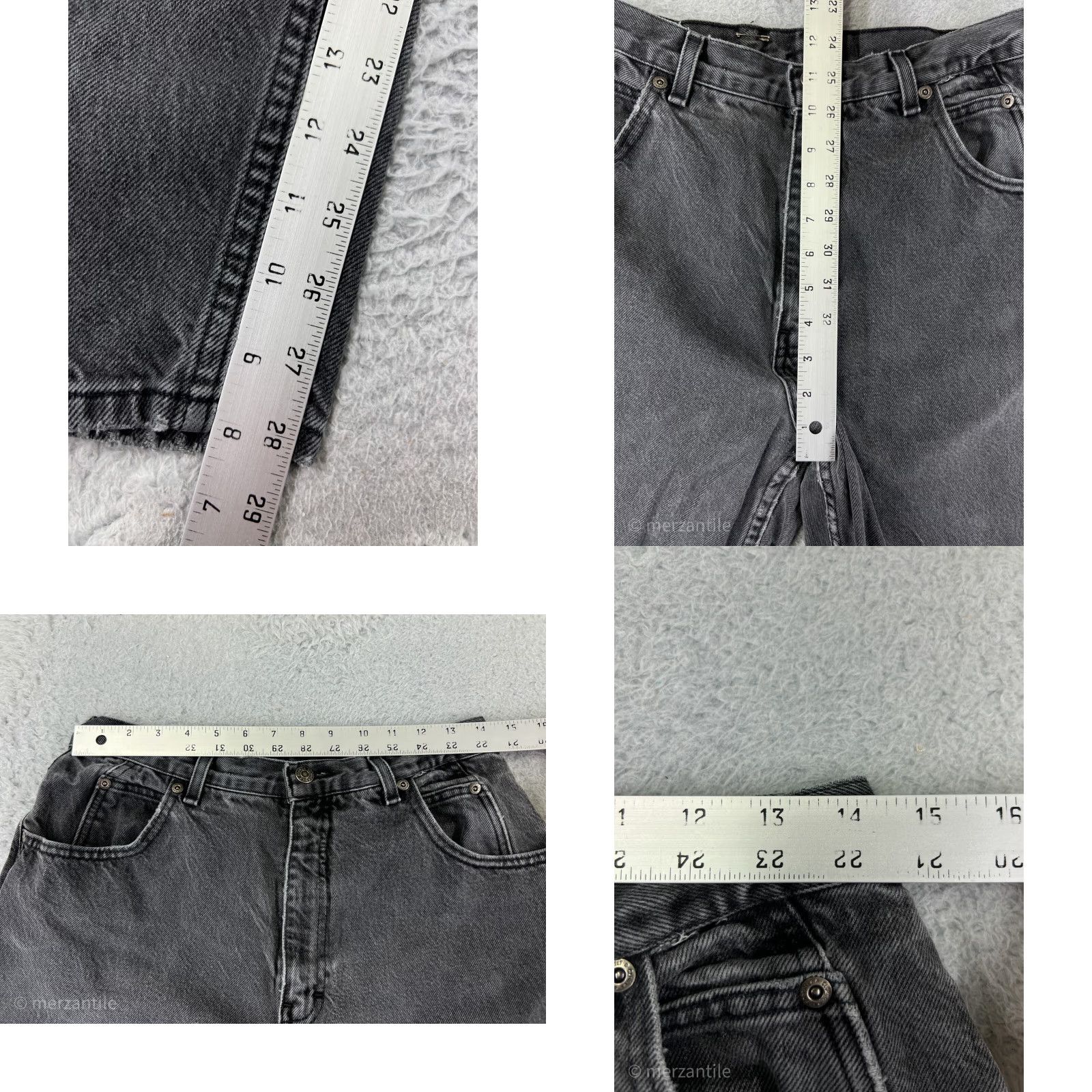 Gloria Vanderbilt VINTAGE Gloria Vanderbilt Women’s Jeans Black Denim 28W 28L High Rise Stretch Cotton Blend 5-Pocket Design Tapered 14 Regular Womens Jeans Size 36" / US 14 / IT 50 - 9 Thumbnail