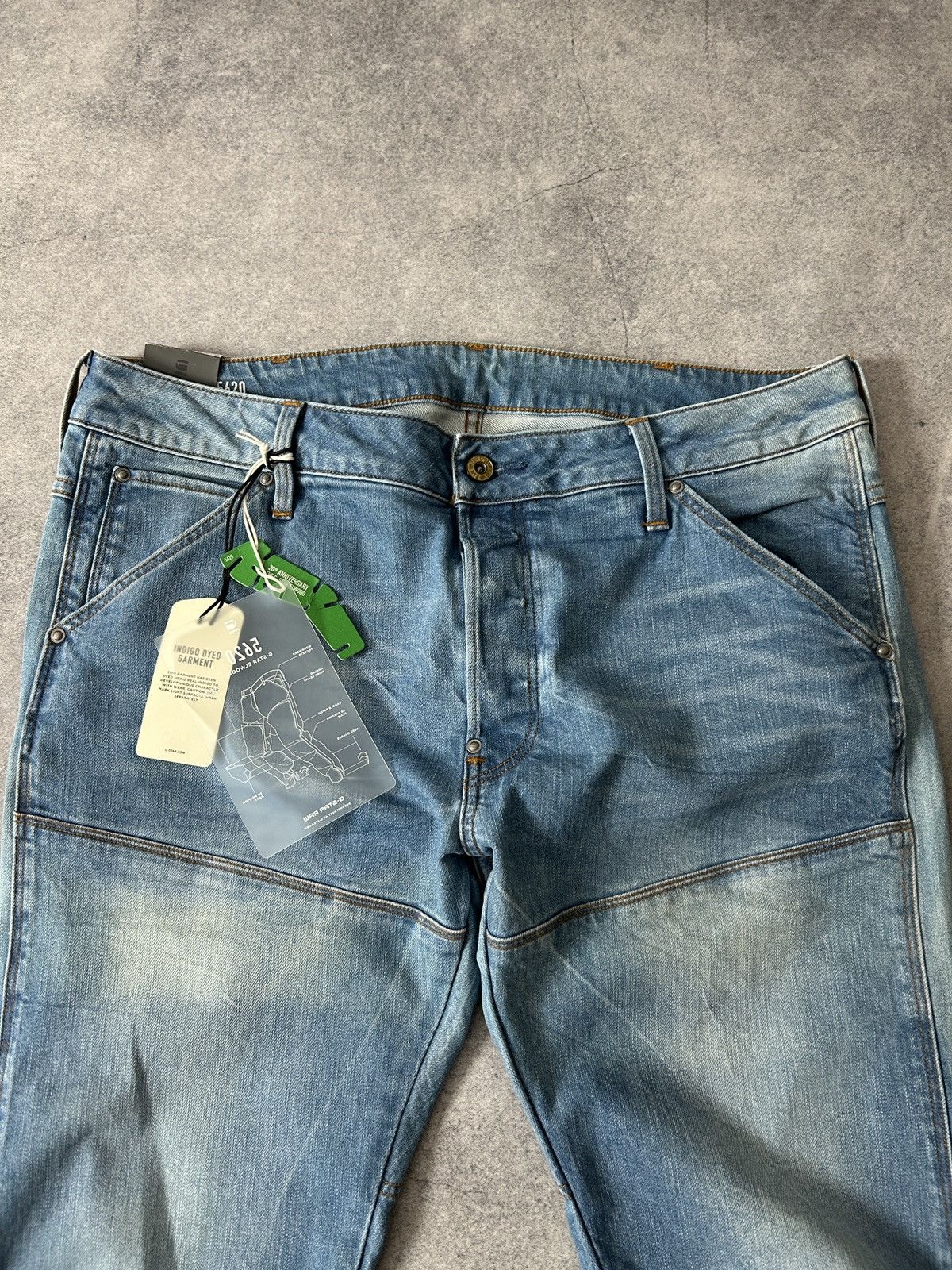G-Star G star Raw 5620 3D slim jeans biker rare 32/36 Size US 34 / EU 50 - 6 Thumbnail