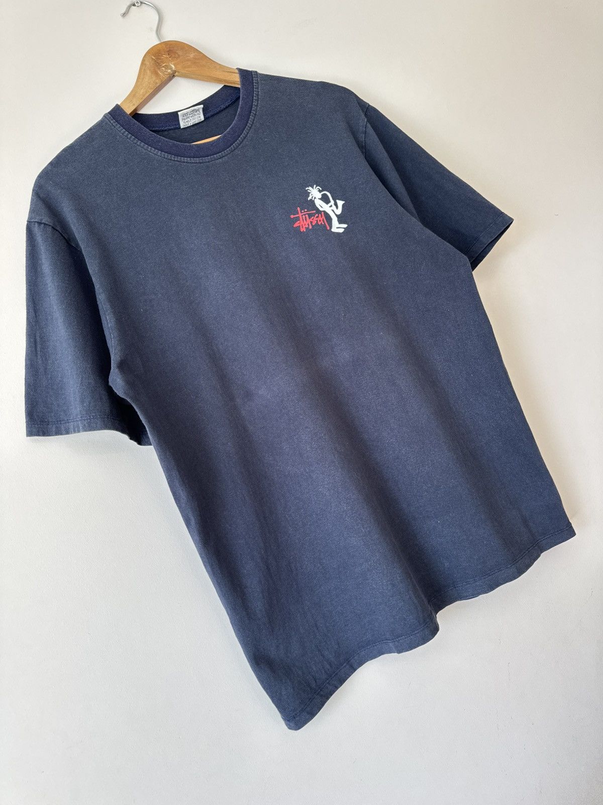 Stussy Vintage Stussy 90’s Rasta Jazzman Saxophone T-shirt Rare Tee Size US L / EU 52-54 / 3 - 6 Thumbnail