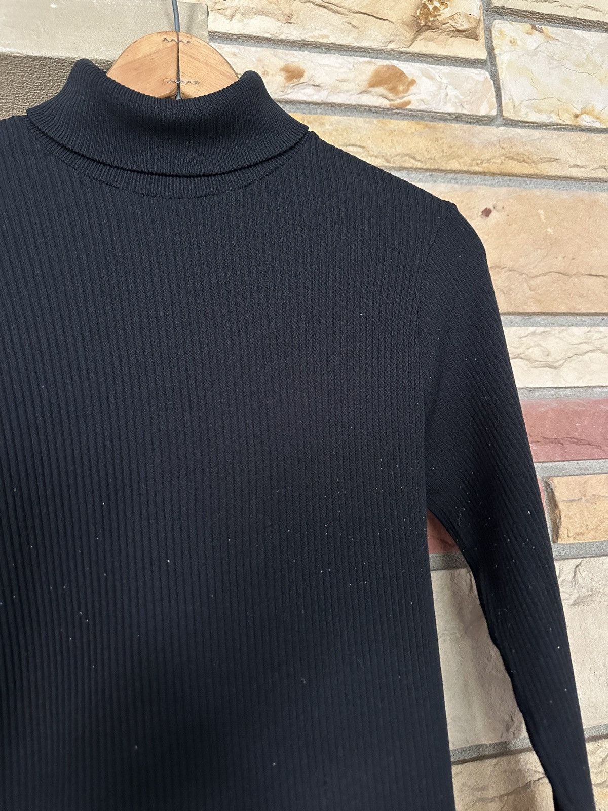 Vintage Vintage 70s Black Ribbed Turtleneck Sweater Size M / US 6-8 / IT 42-44 - 4 Thumbnail
