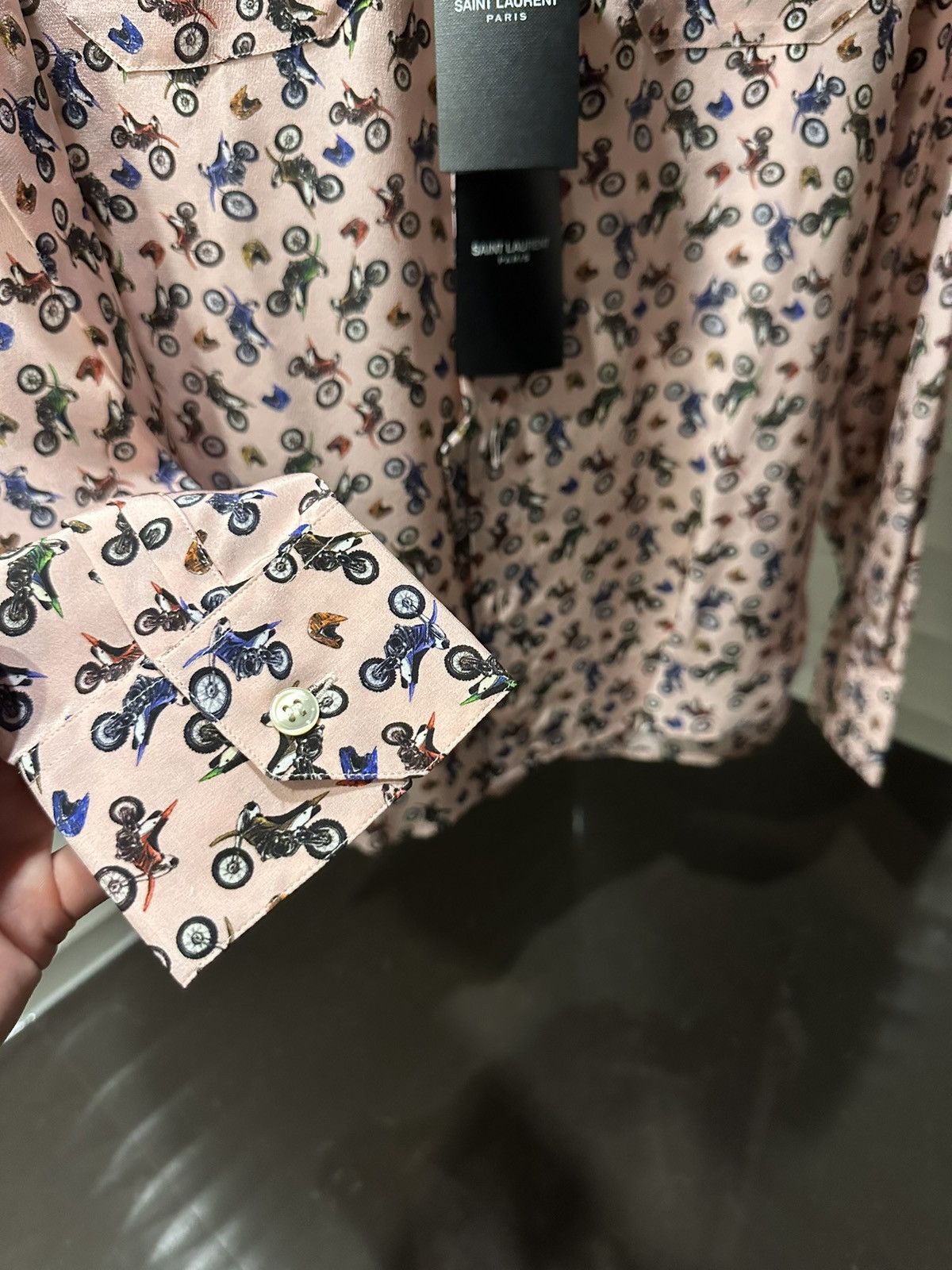 Saint Laurent Paris SAINT LAURENT dirt bike shirt Size US M / EU 48-50 / 2 - 9 Thumbnail