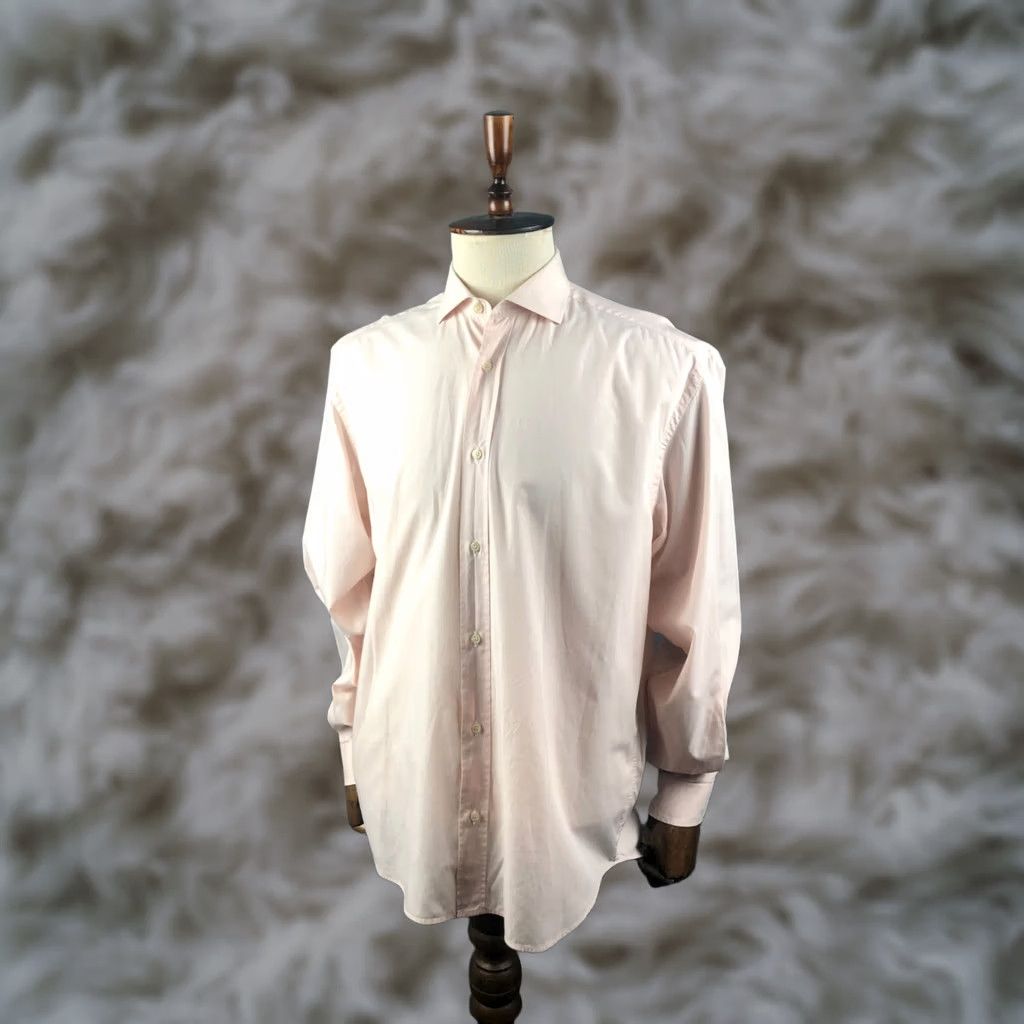 Versace Gianni Versace Shirt Pink Cotton Men Size 41 Size US L / EU 52-54 / 3 - 1 Thumbnail