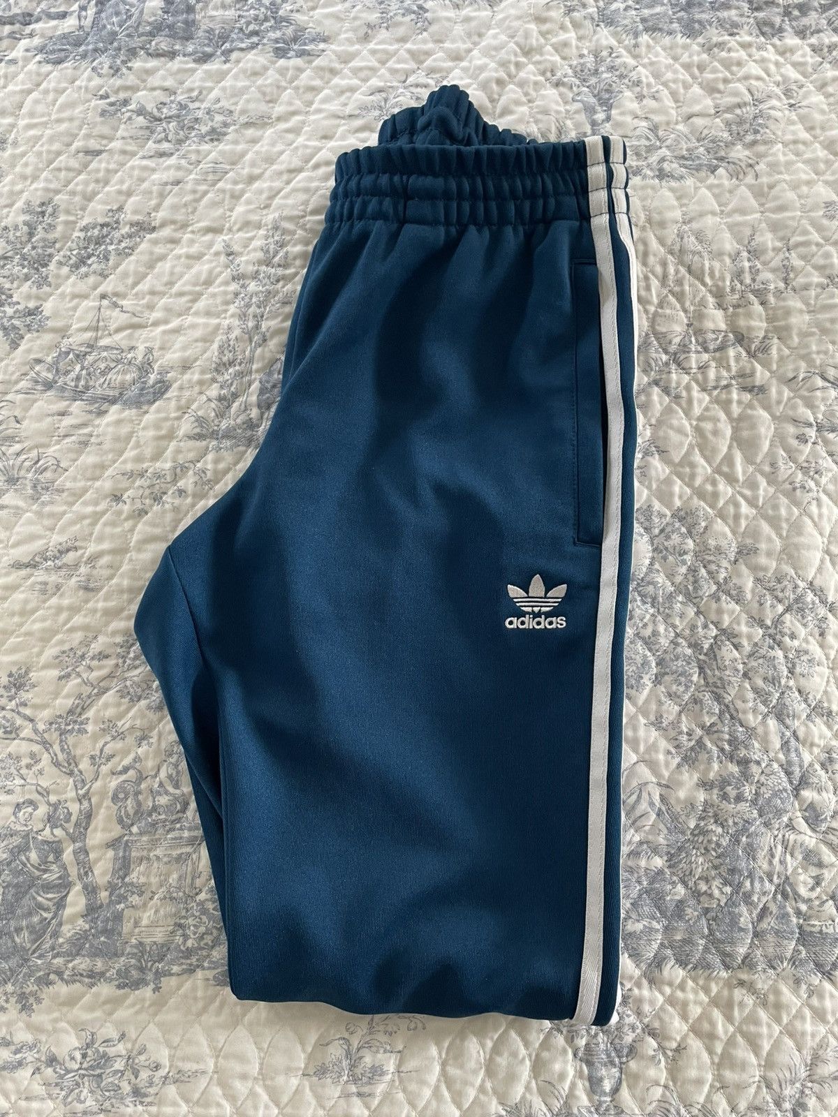 Adidas Adidas Originals Blue Superstar Tracksuit pants joggers S Size US 30 / EU 46 - 2 Thumbnail